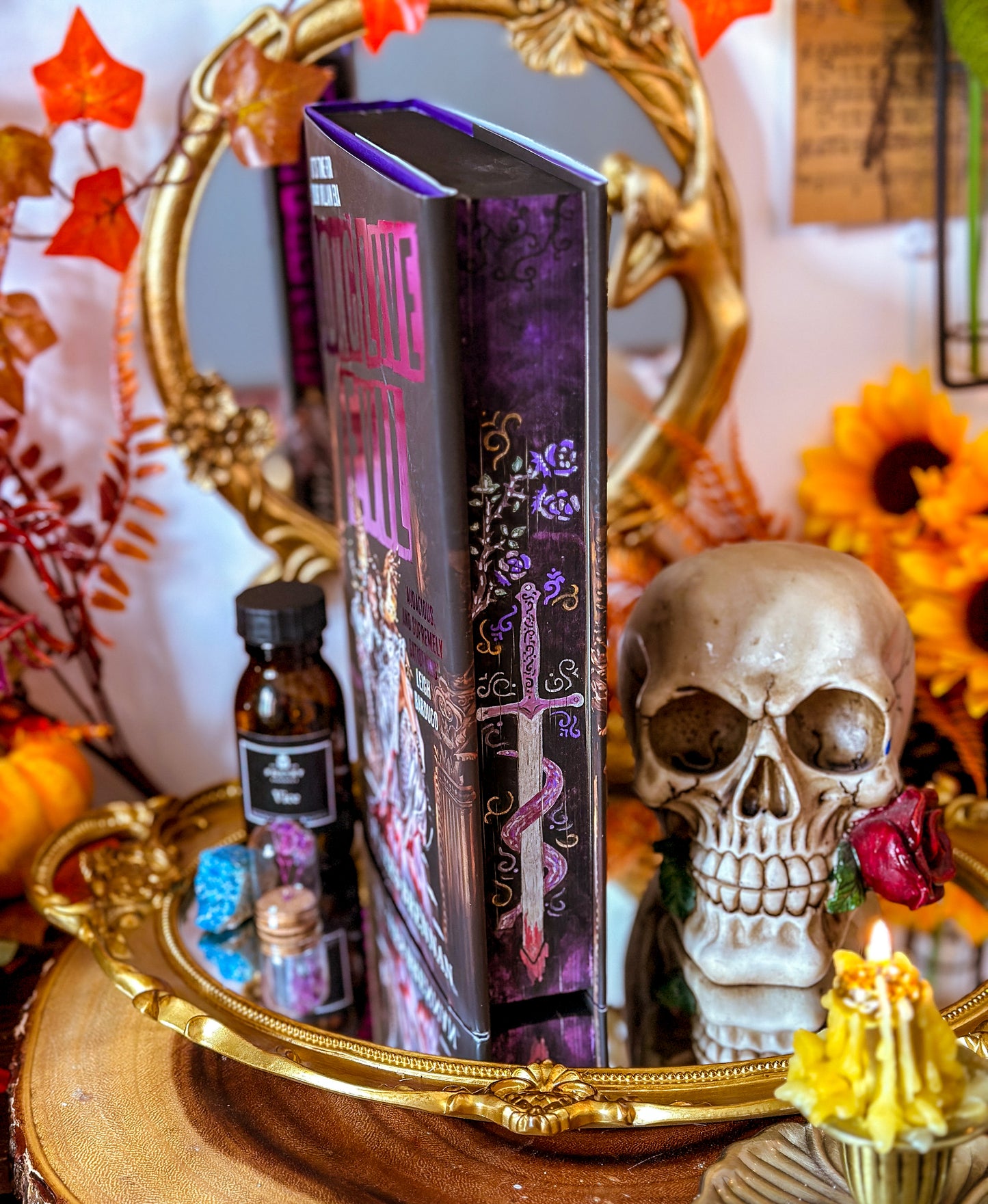 LONG LIVE EVIL hand-painted book edges - Sarah Rees Brennan - Special Edition Book