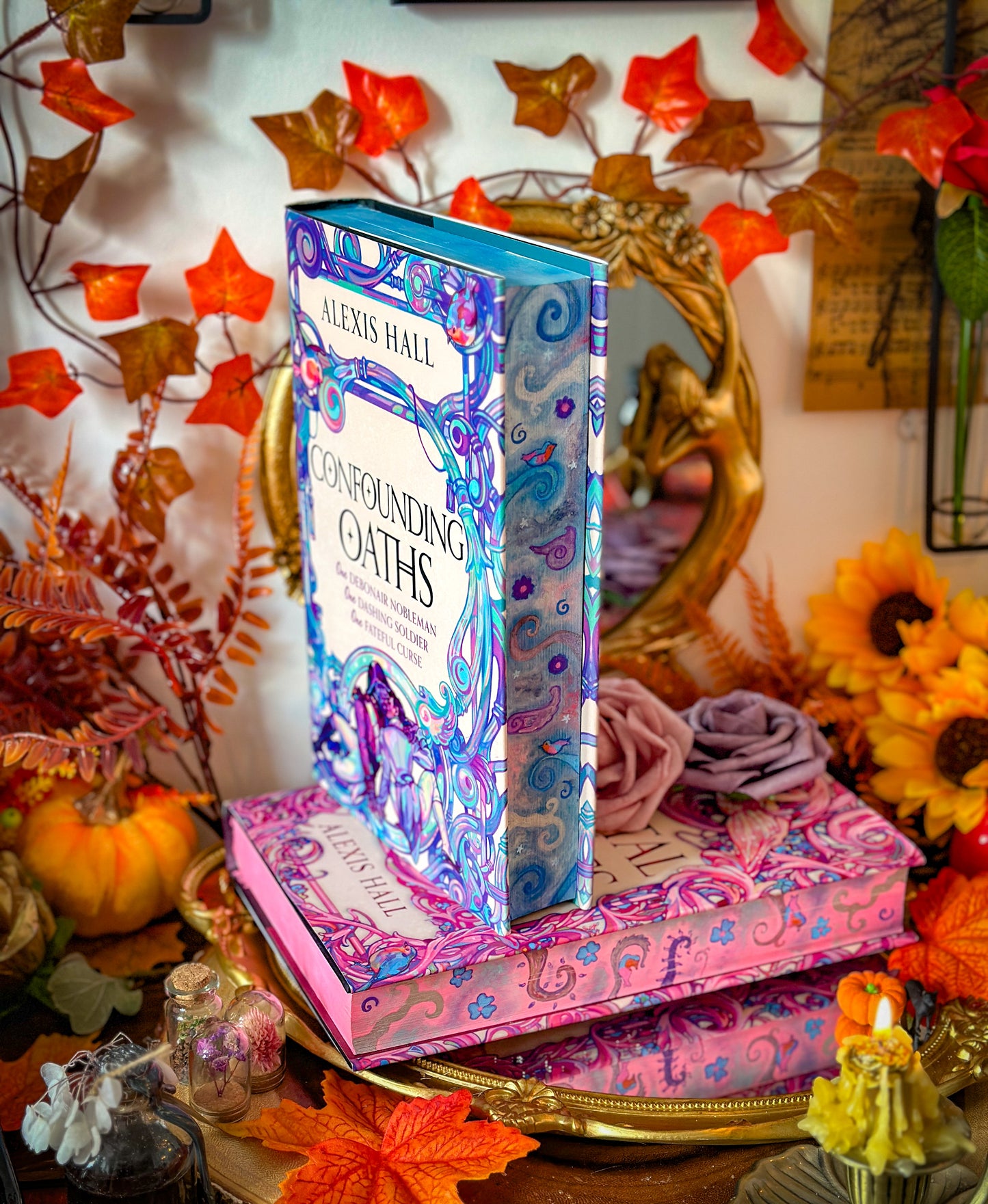 Confounding Oats HANDPAINTED BOOK EDGES - Mortal Follies - Special Edition Book