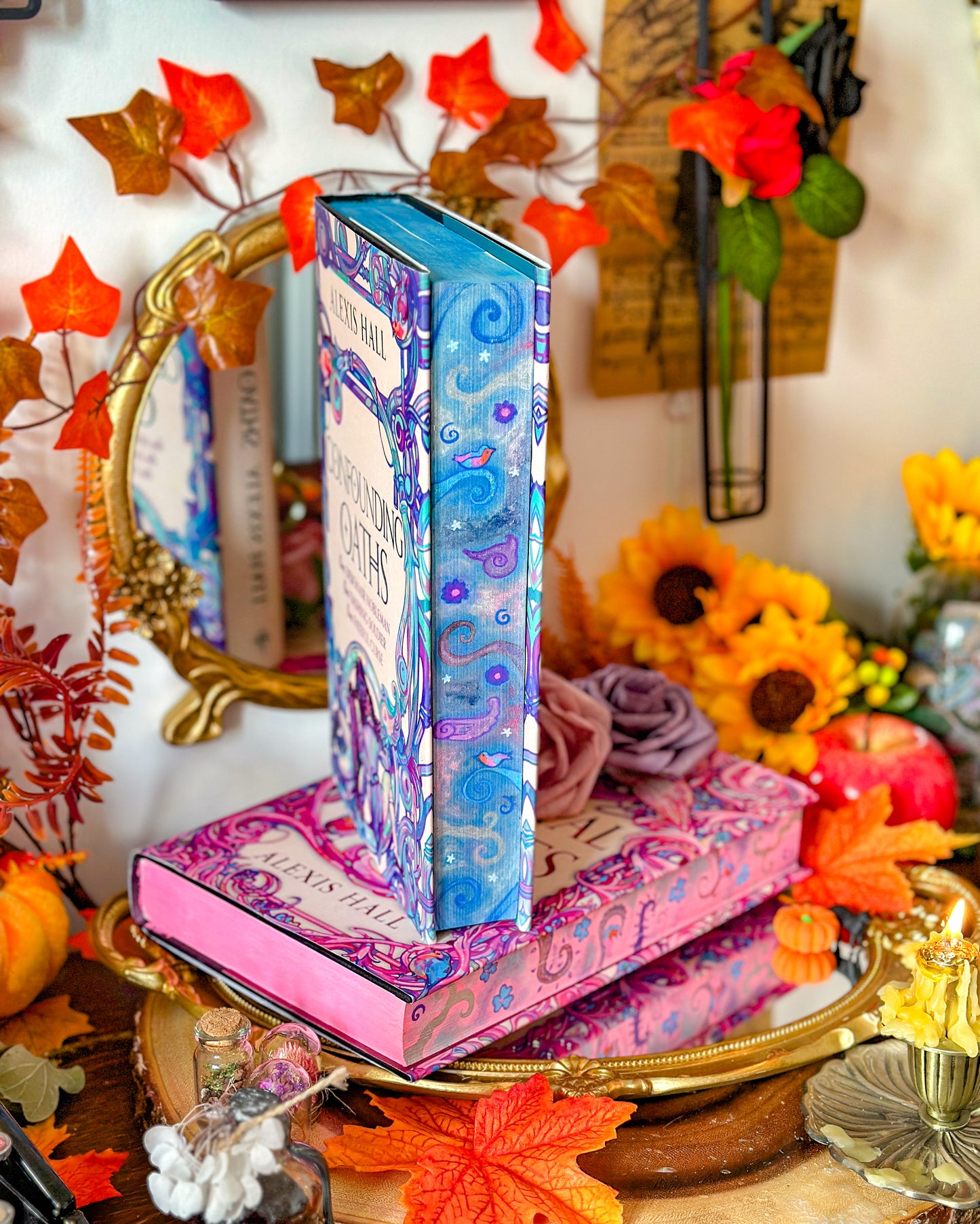 Confounding Oats HANDPAINTED BOOK EDGES - Mortal Follies - Special Edition Book
