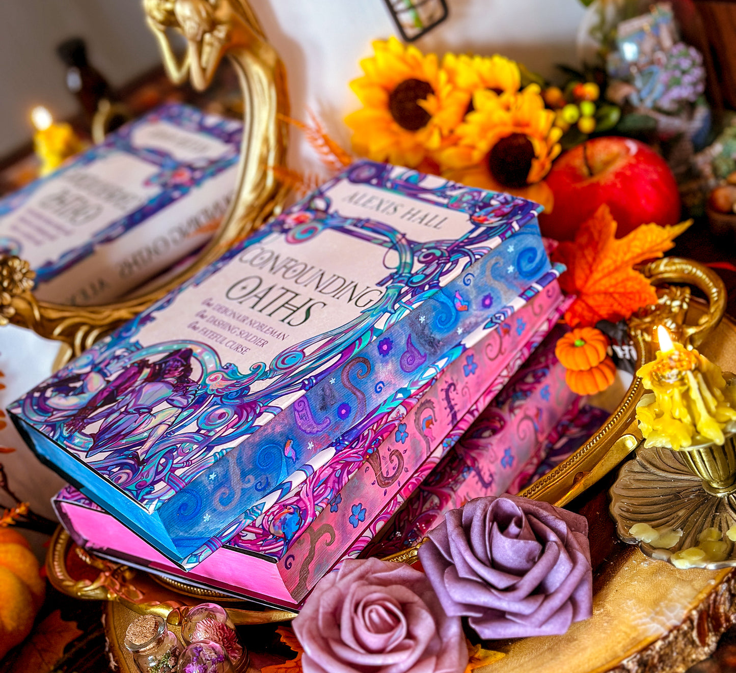 Confounding Oats HANDPAINTED BOOK EDGES - Mortal Follies - Special Edition Book