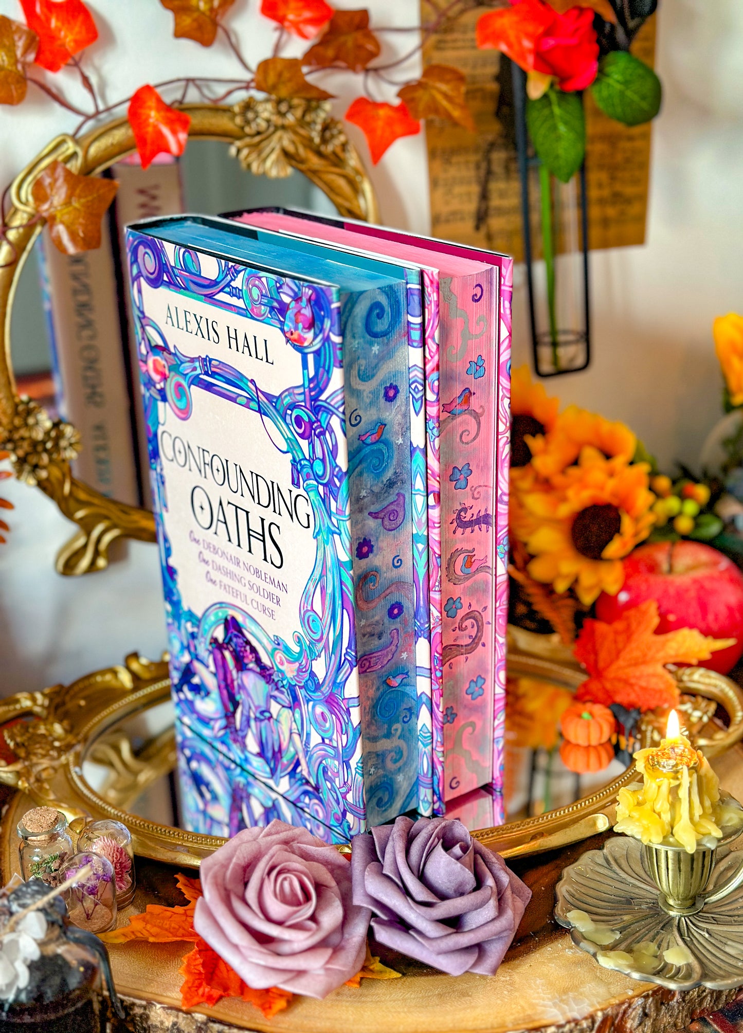 Confounding Oats HANDPAINTED BOOK EDGES - Mortal Follies - Special Edition Book
