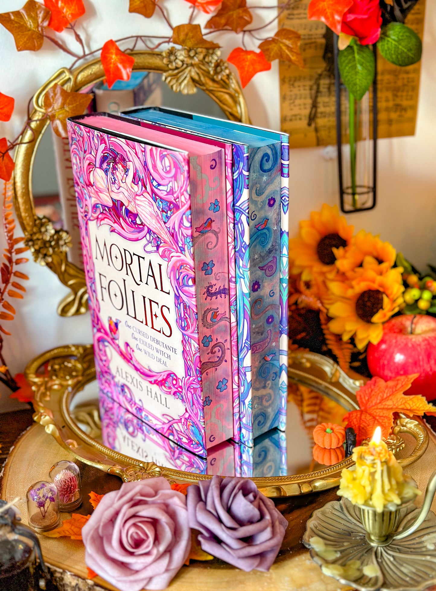 Confounding Oats HANDPAINTED BOOK EDGES - Mortal Follies - Special Edition Book