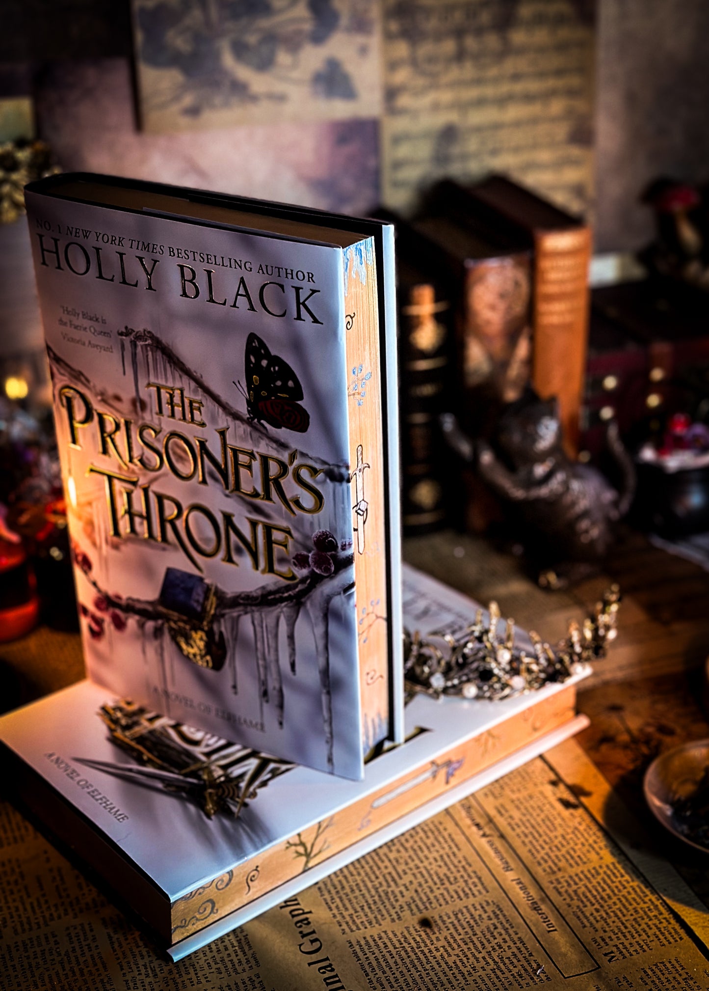The Stollen Heir & The Prisoner's Throne HANDPAINTED BOOK EDGES