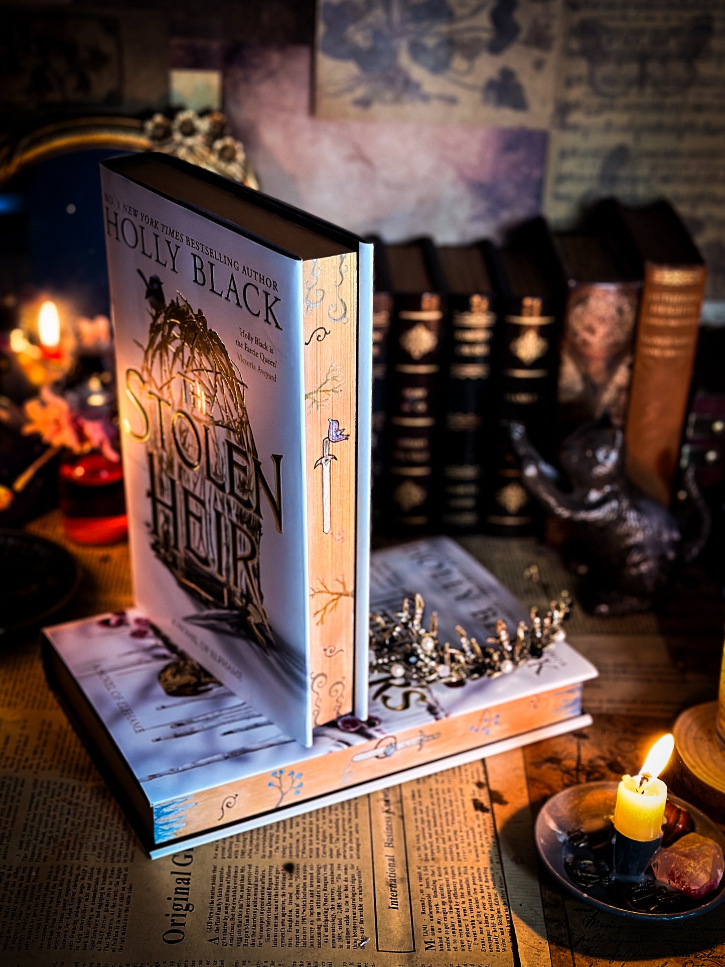 The Stollen Heir & The Prisoner's Throne HANDPAINTED BOOK EDGES