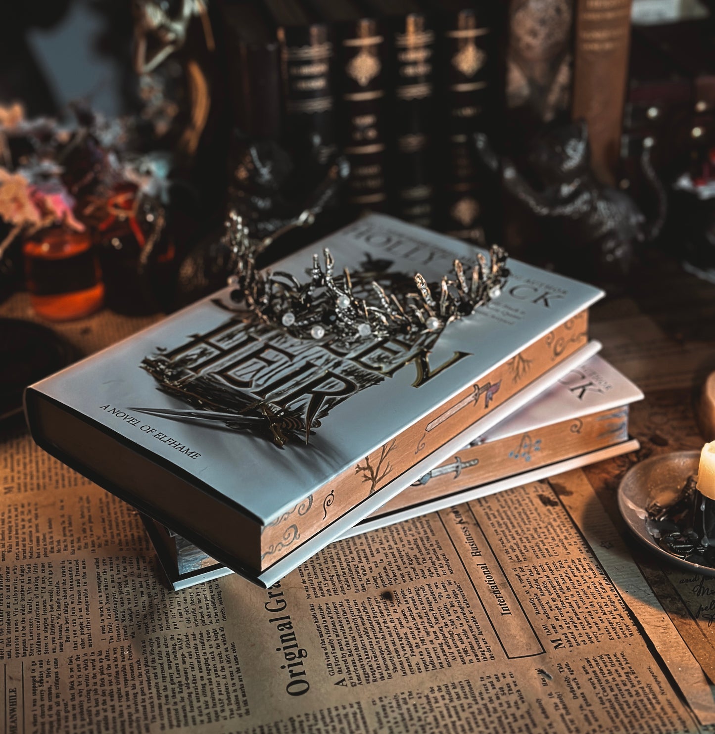 The Stollen Heir & The Prisoner's Throne HANDPAINTED BOOK EDGES