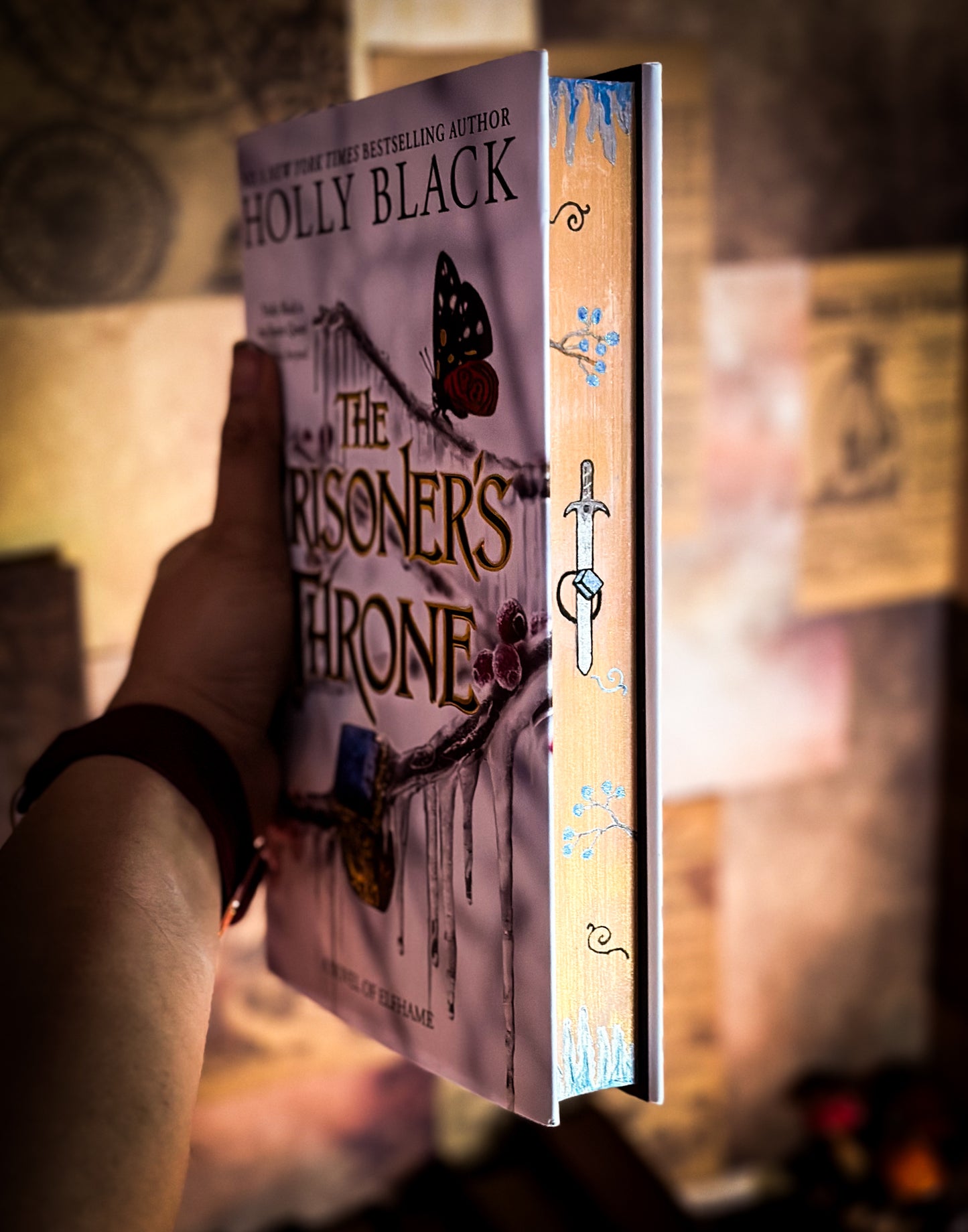The Stollen Heir & The Prisoner's Throne HANDPAINTED BOOK EDGES