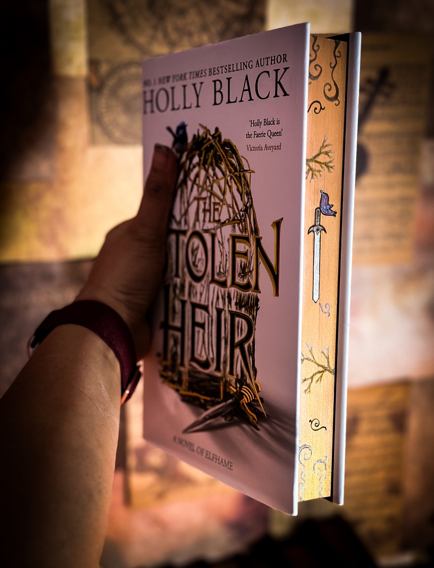 The Stollen Heir & The Prisoner's Throne HANDPAINTED BOOK EDGES