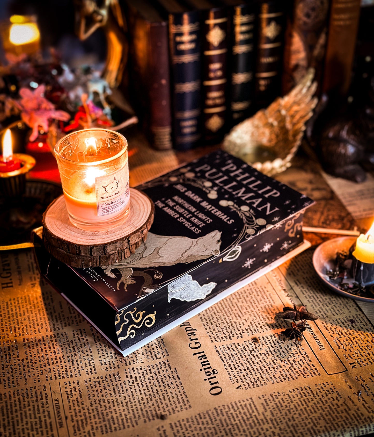His Dark Materials HANDPAINTED BOOK EDGES