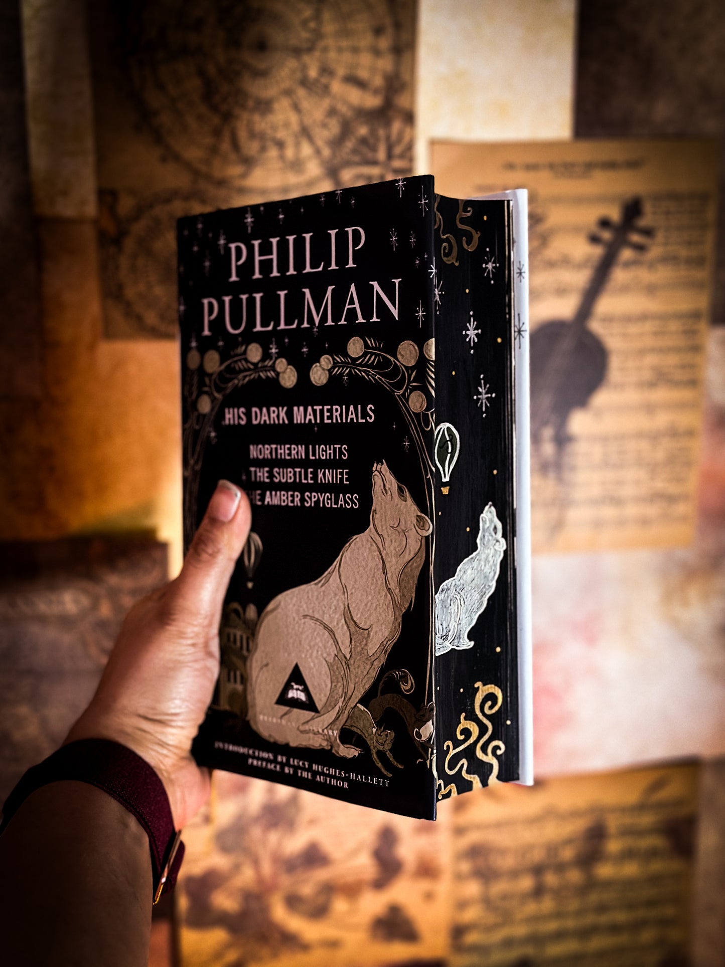 His Dark Materials HANDPAINTED BOOK EDGES