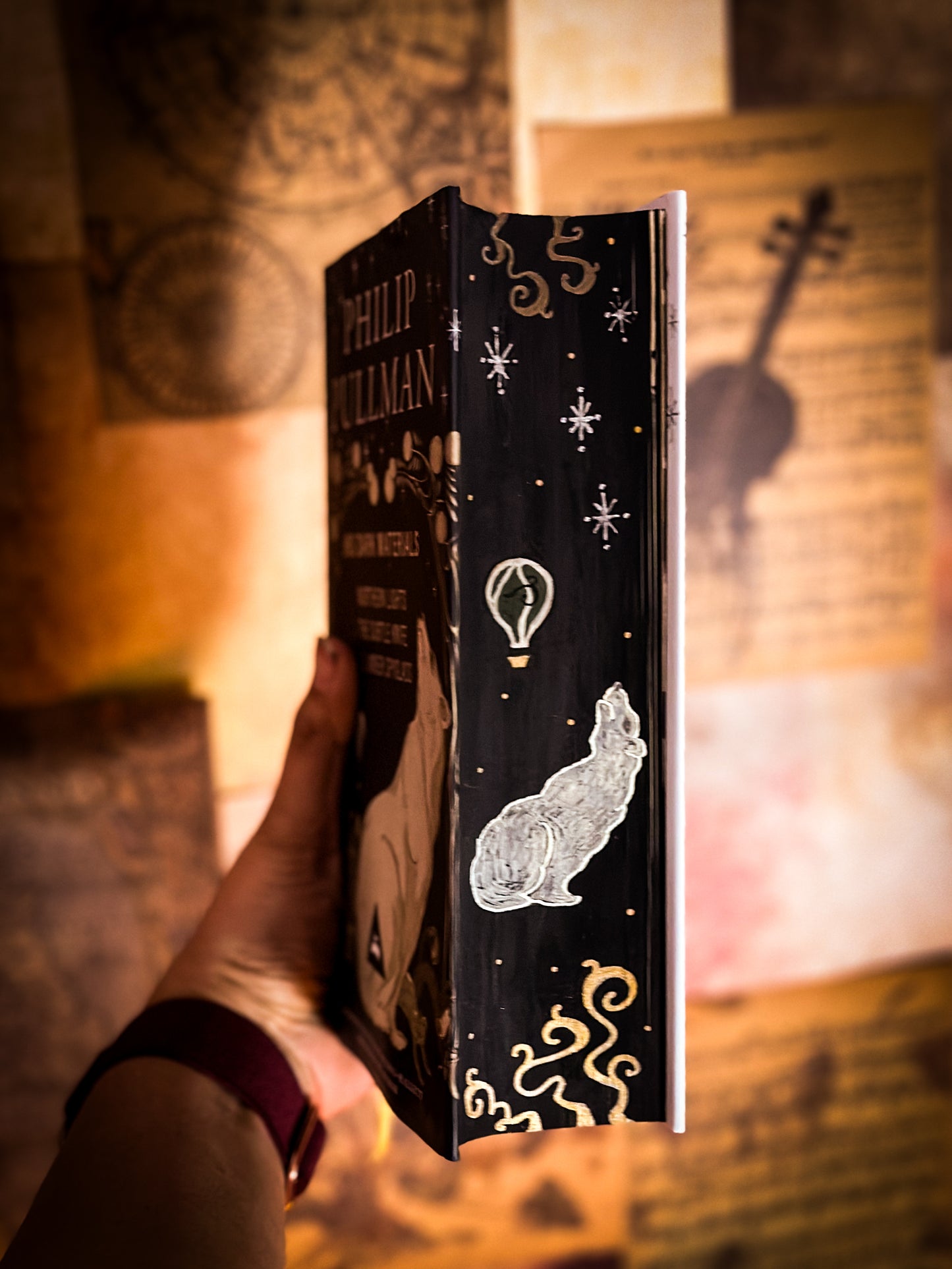 His Dark Materials HANDPAINTED BOOK EDGES