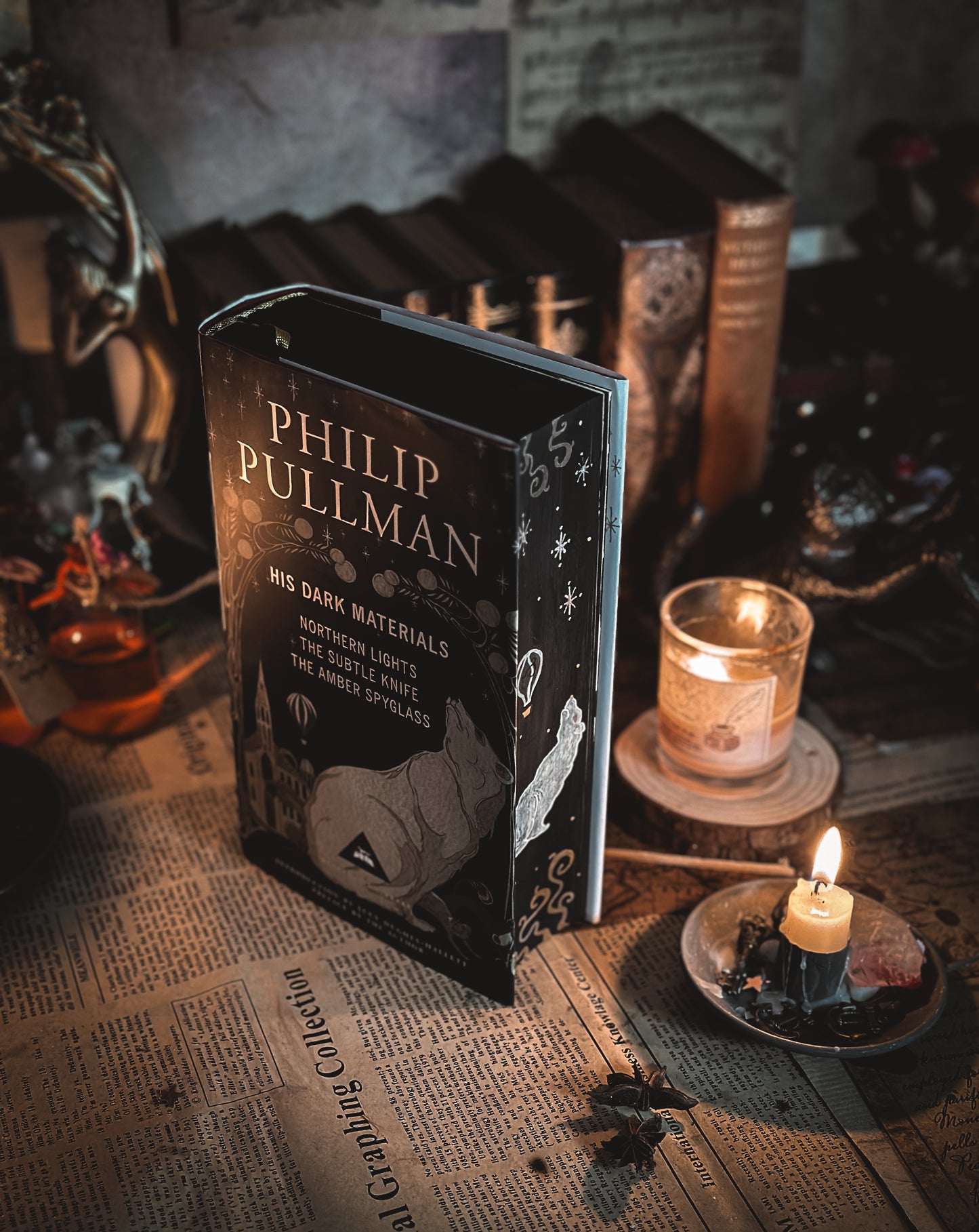 His Dark Materials HANDPAINTED BOOK EDGES