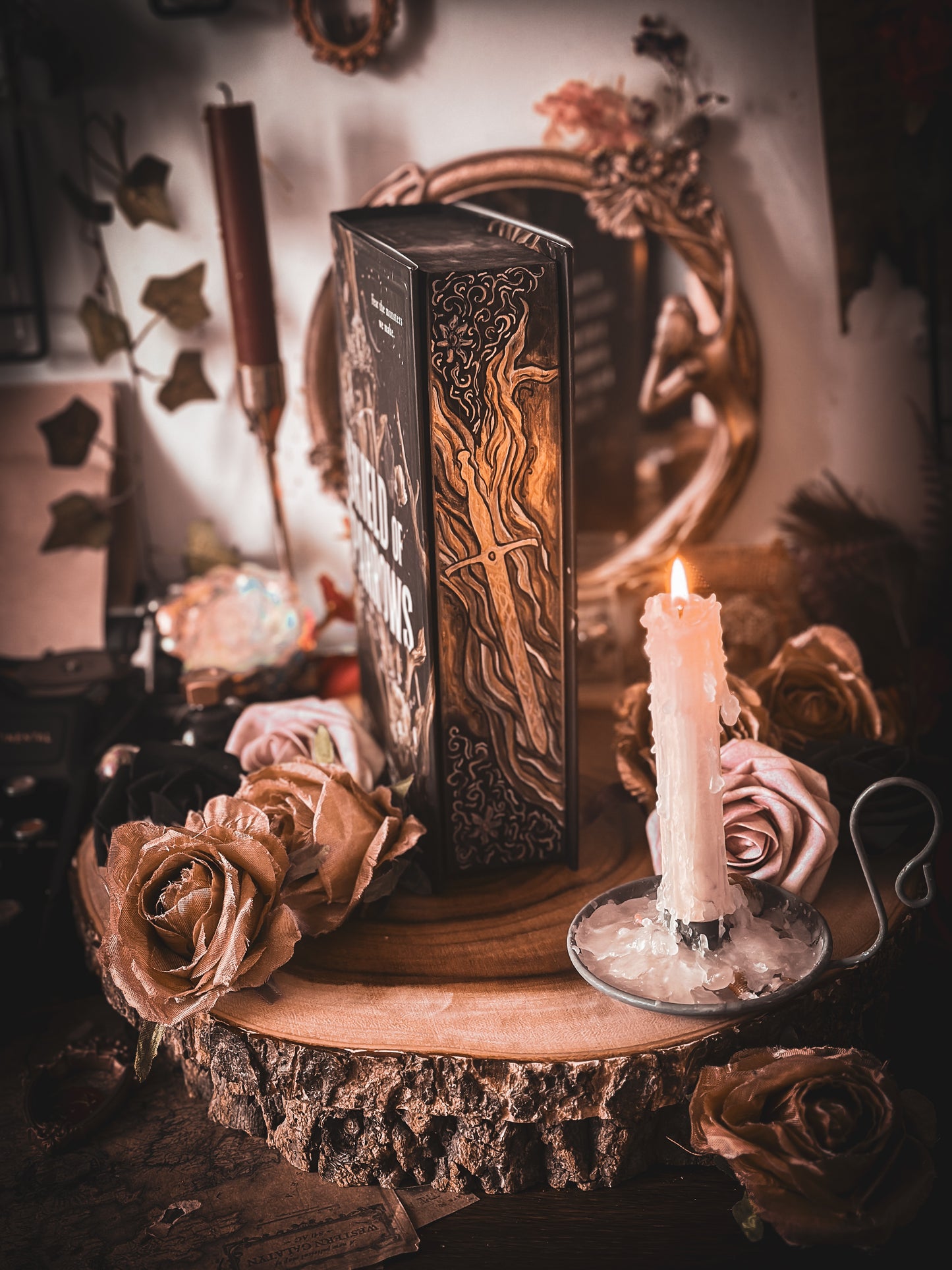 Shield of Sparrows HAND PAINTED Book Edges | Novel by Devney Perry | Romantsy Special Edition Book