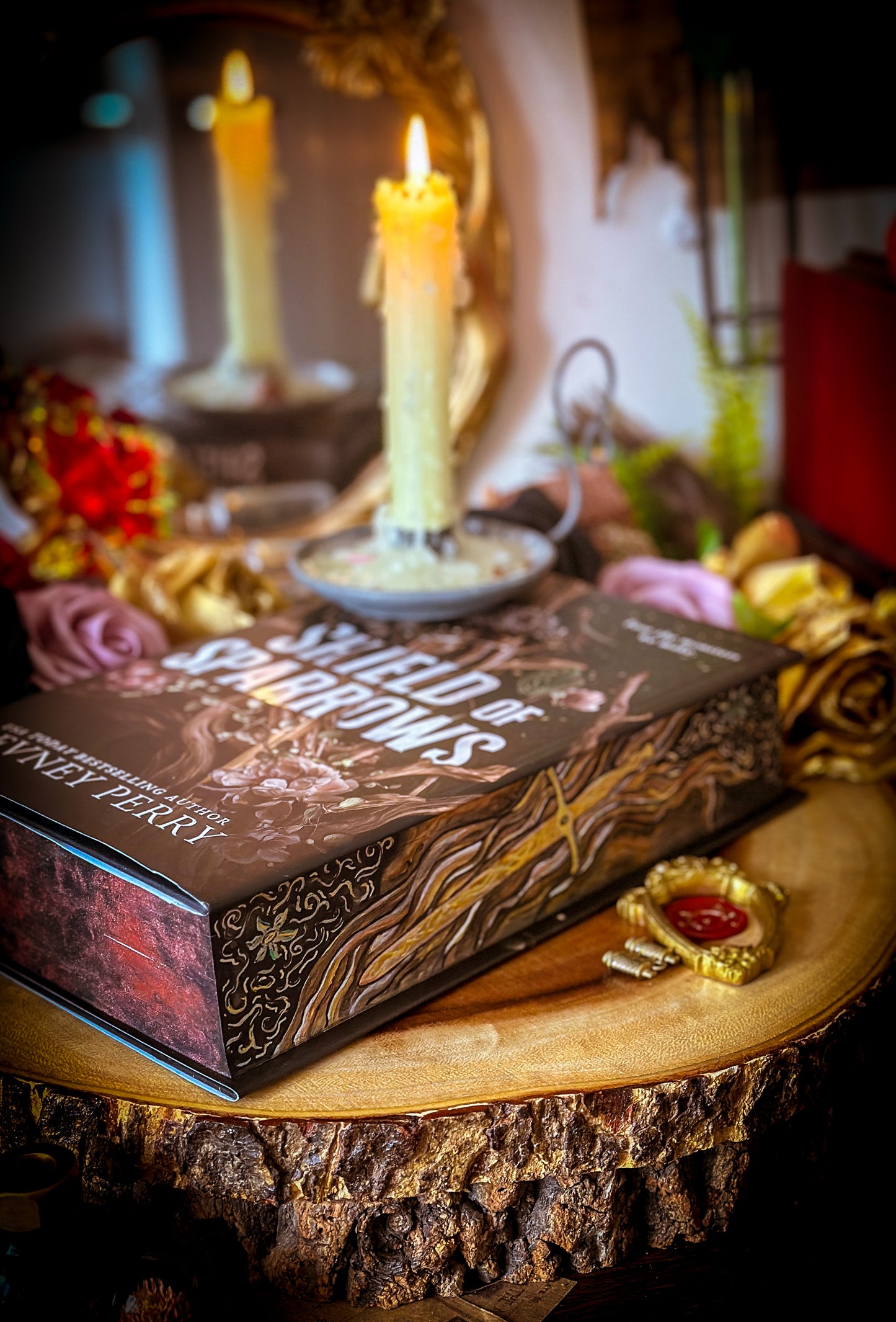 Shield of Sparrows HAND PAINTED Book Edges | Novel by Devney Perry | Romantsy Special Edition Book