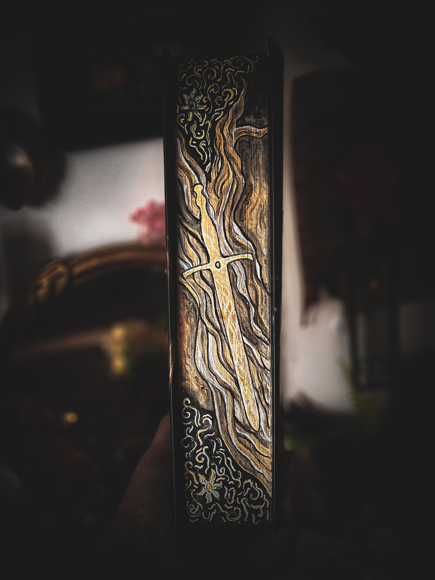 Shield of Sparrows HAND PAINTED Book Edges | Novel by Devney Perry | Romantsy Special Edition Book