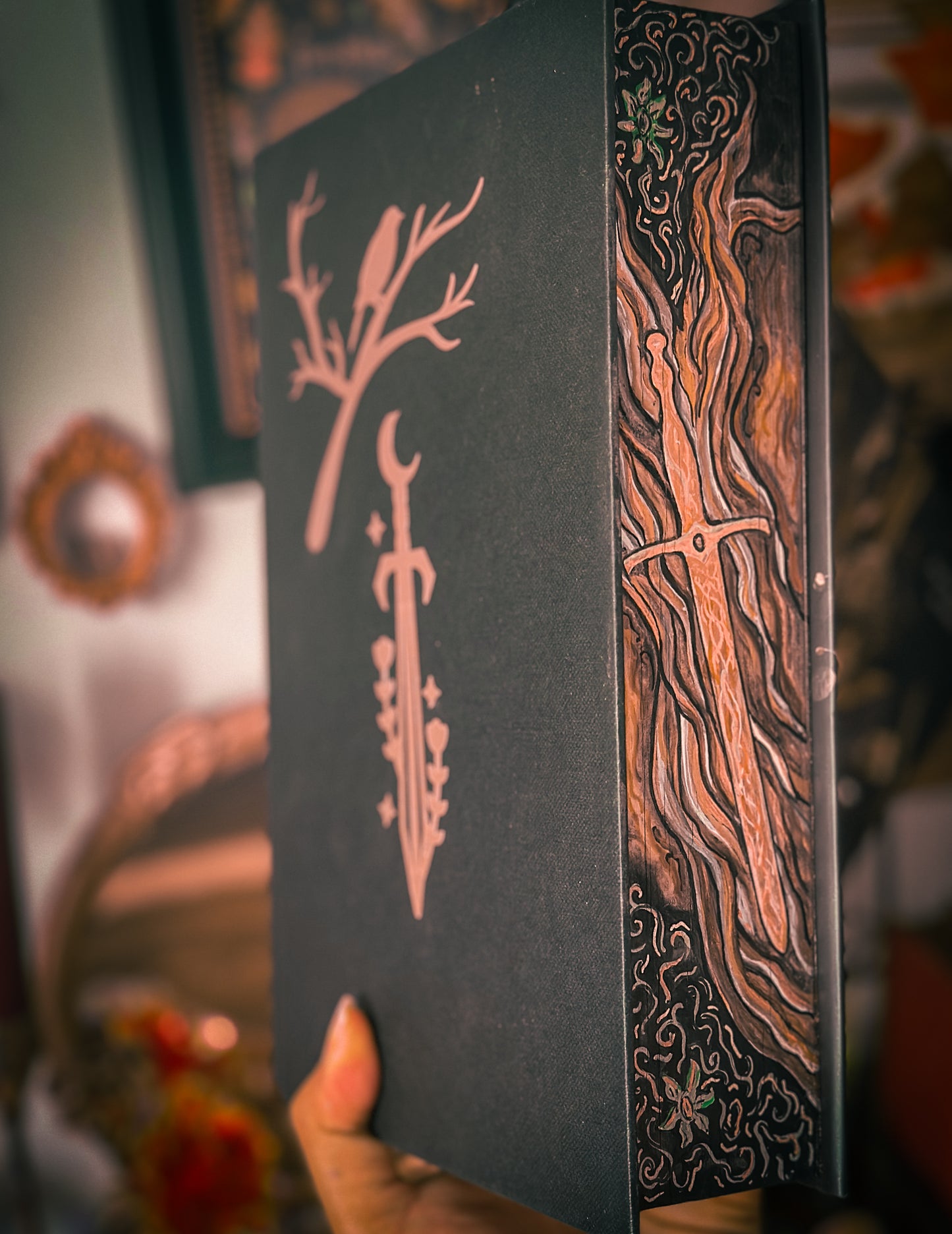 Shield of Sparrows HAND PAINTED Book Edges | Novel by Devney Perry | Romantsy Special Edition Book
