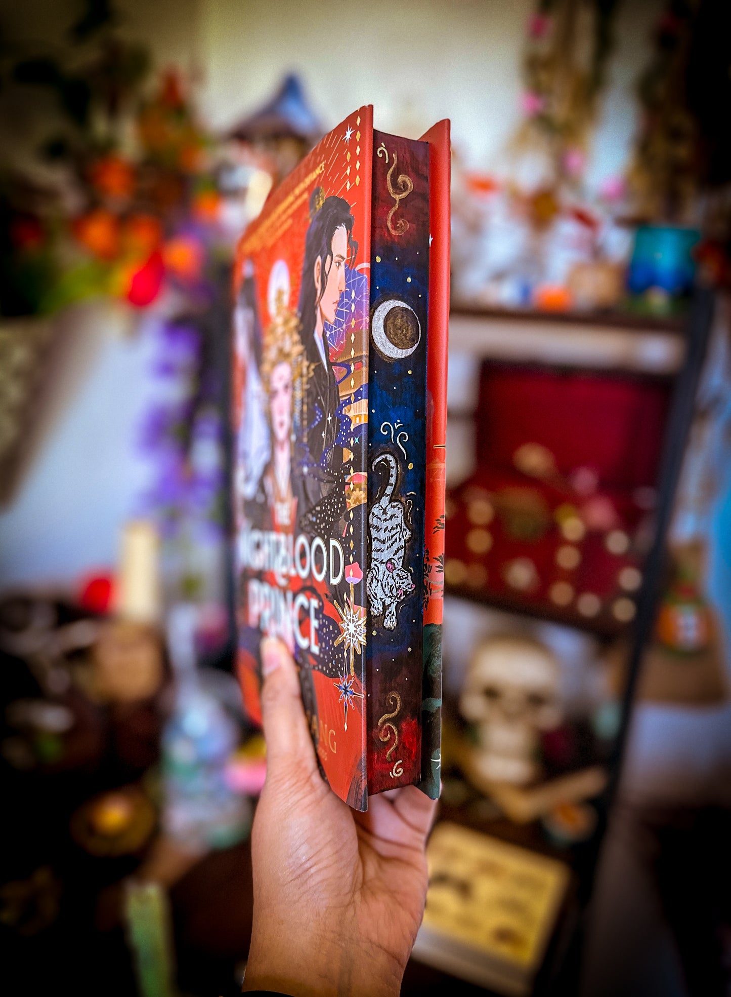 The Nightblood Prince hand-painted book edges - book by Molly X. Chang- SPECIAL EDITION BOOK