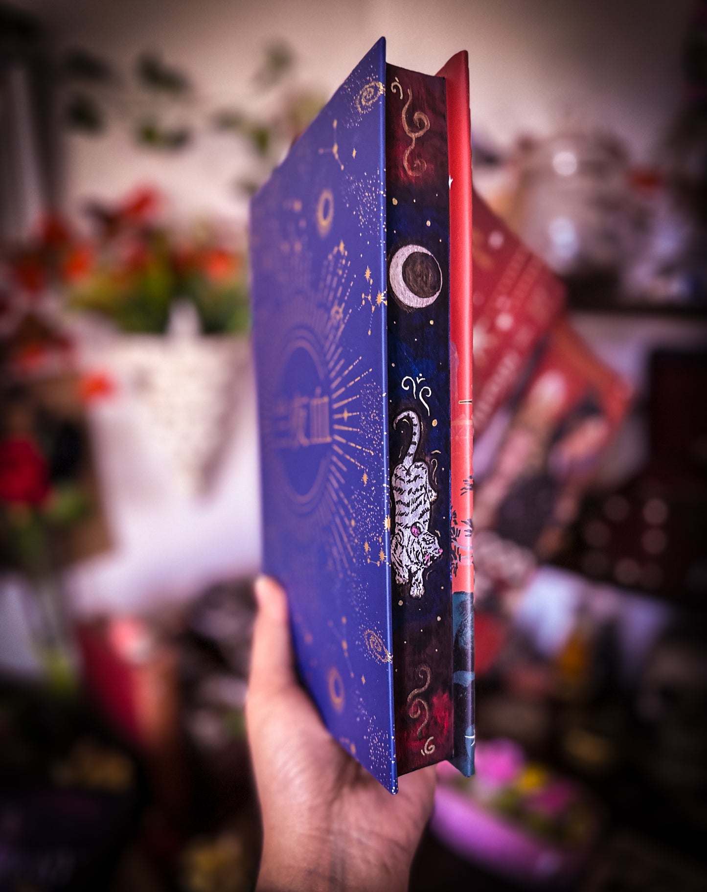 The Nightblood Prince hand-painted book edges - book by Molly X. Chang- SPECIAL EDITION BOOK