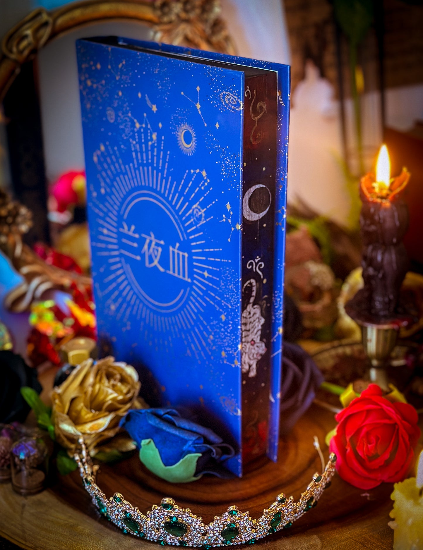 The Nightblood Prince hand-painted book edges - book by Molly X. Chang- SPECIAL EDITION BOOK