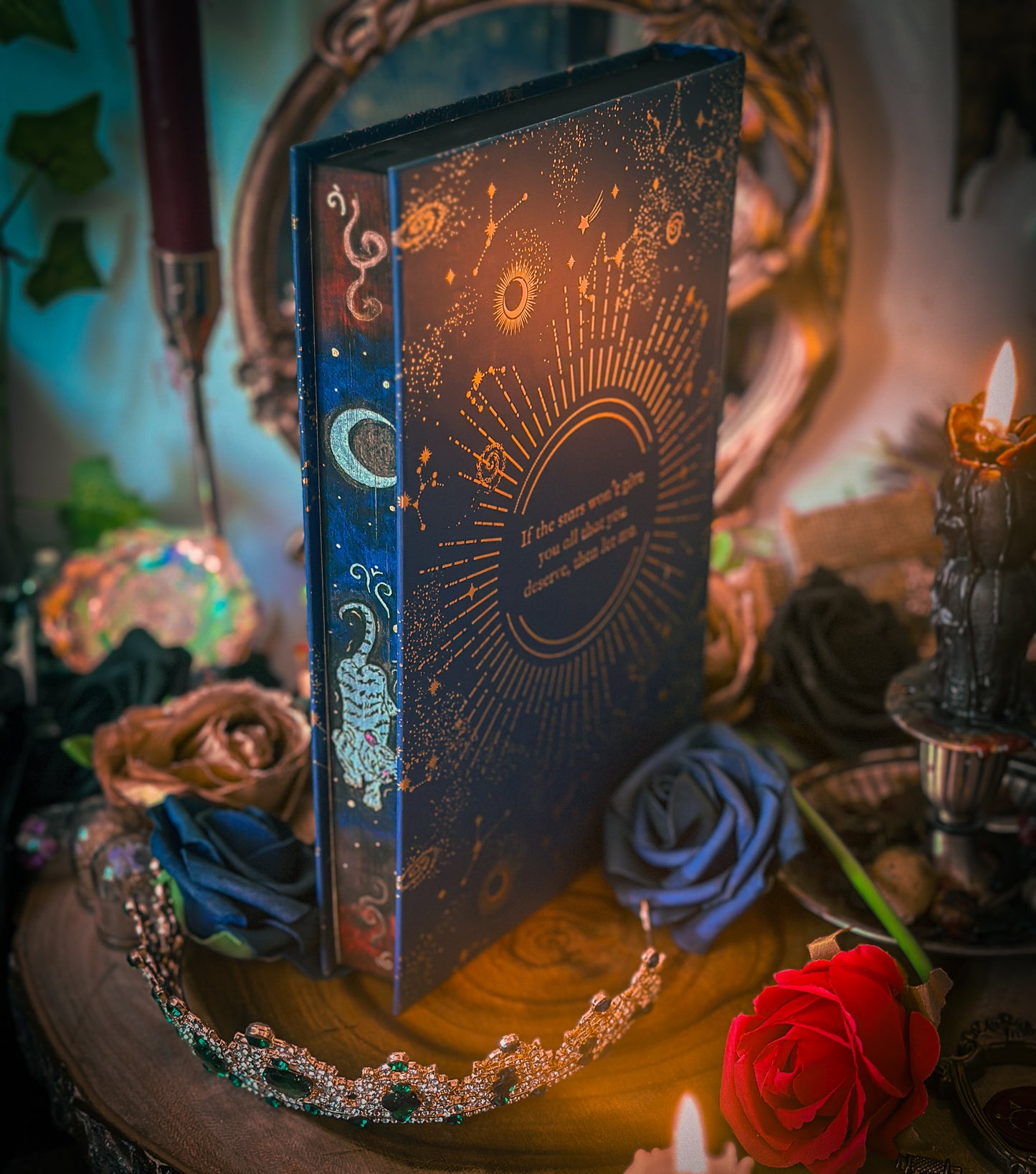 The Nightblood Prince hand-painted book edges - book by Molly X. Chang- SPECIAL EDITION BOOK