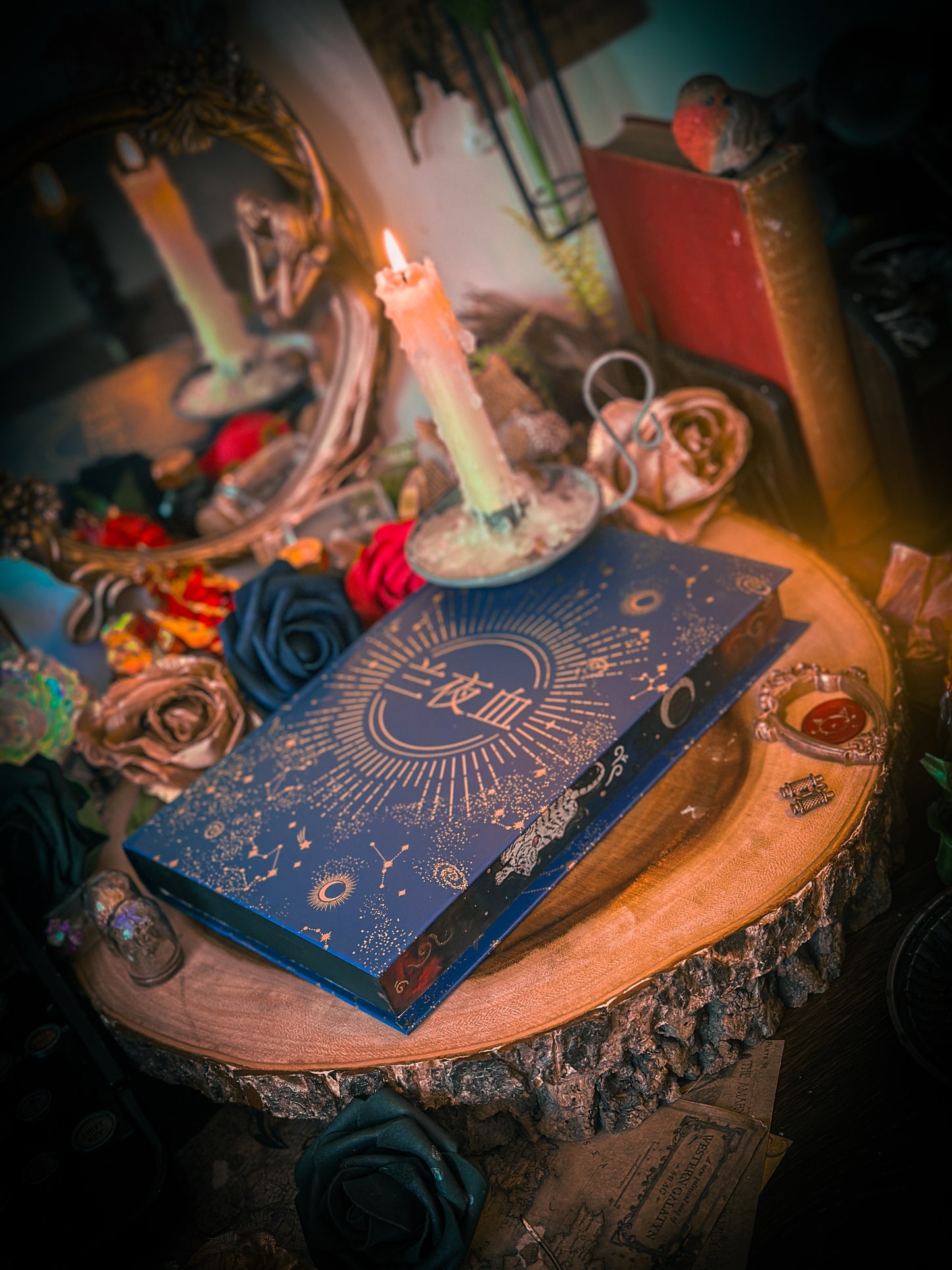 The Nightblood Prince hand-painted book edges - book by Molly X. Chang- SPECIAL EDITION BOOK