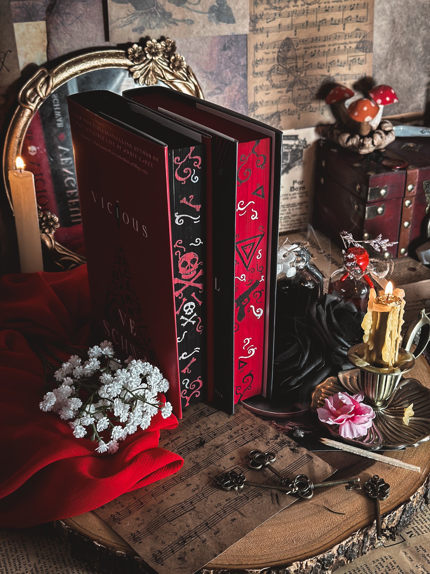 Viscous + Vengeful (Villains Series) HANDPAINTED BOOK EDGES