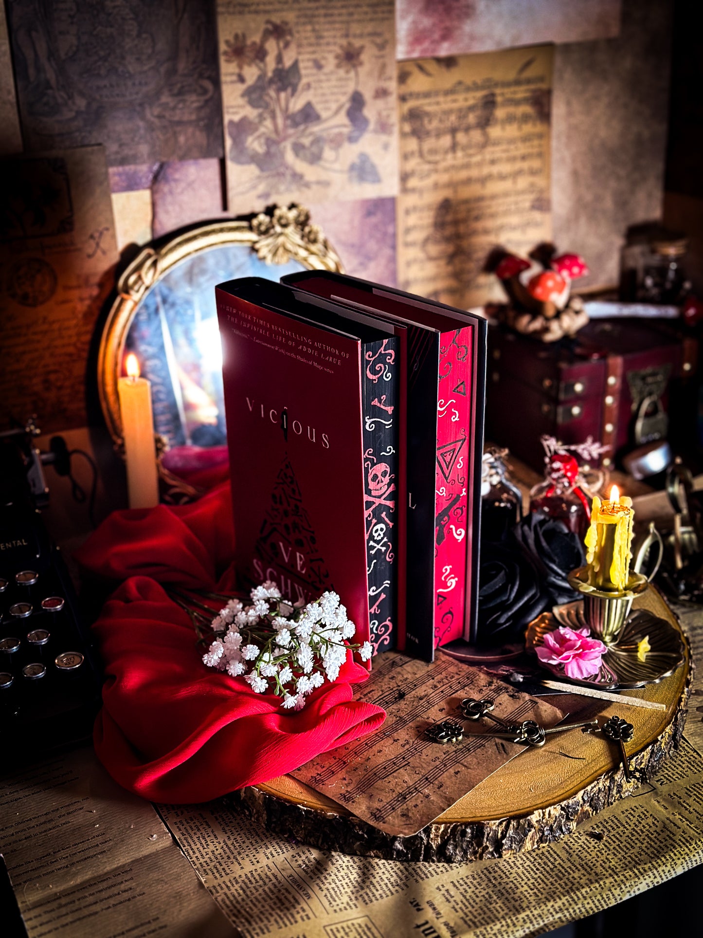 Viscous + Vengeful (Villains Series) HANDPAINTED BOOK EDGES