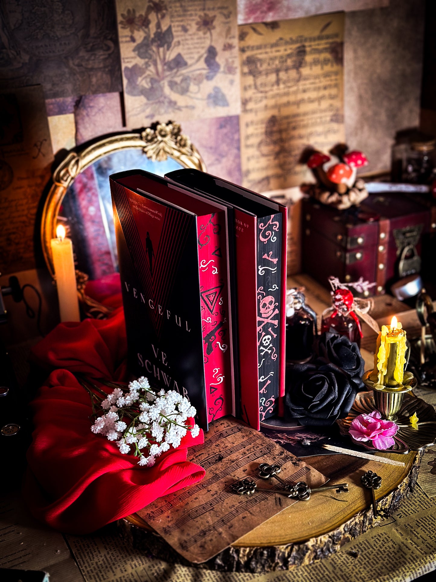 Viscous + Vengeful (Villains Series) HANDPAINTED BOOK EDGES