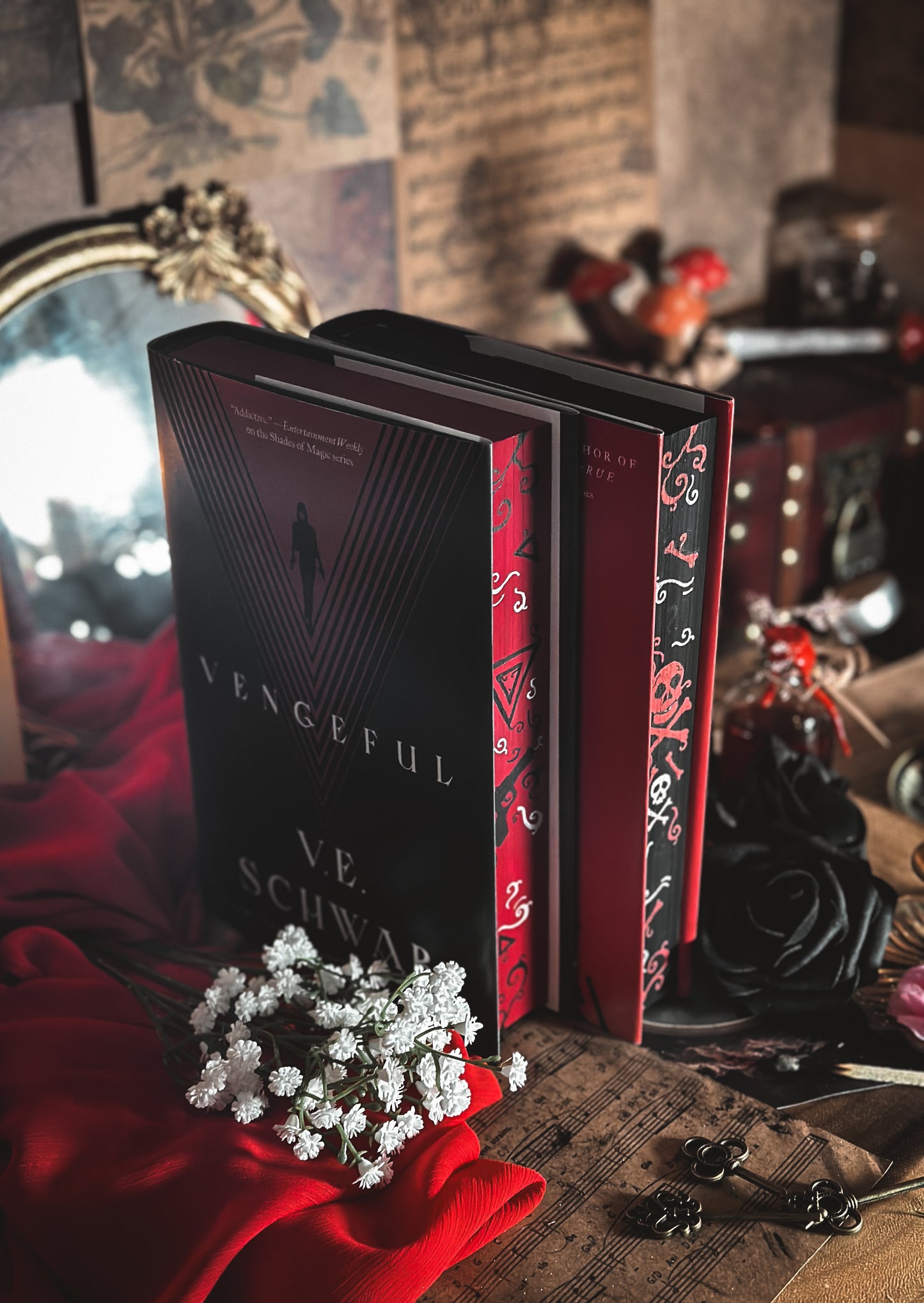 Viscous + Vengeful (Villains Series) HANDPAINTED BOOK EDGES