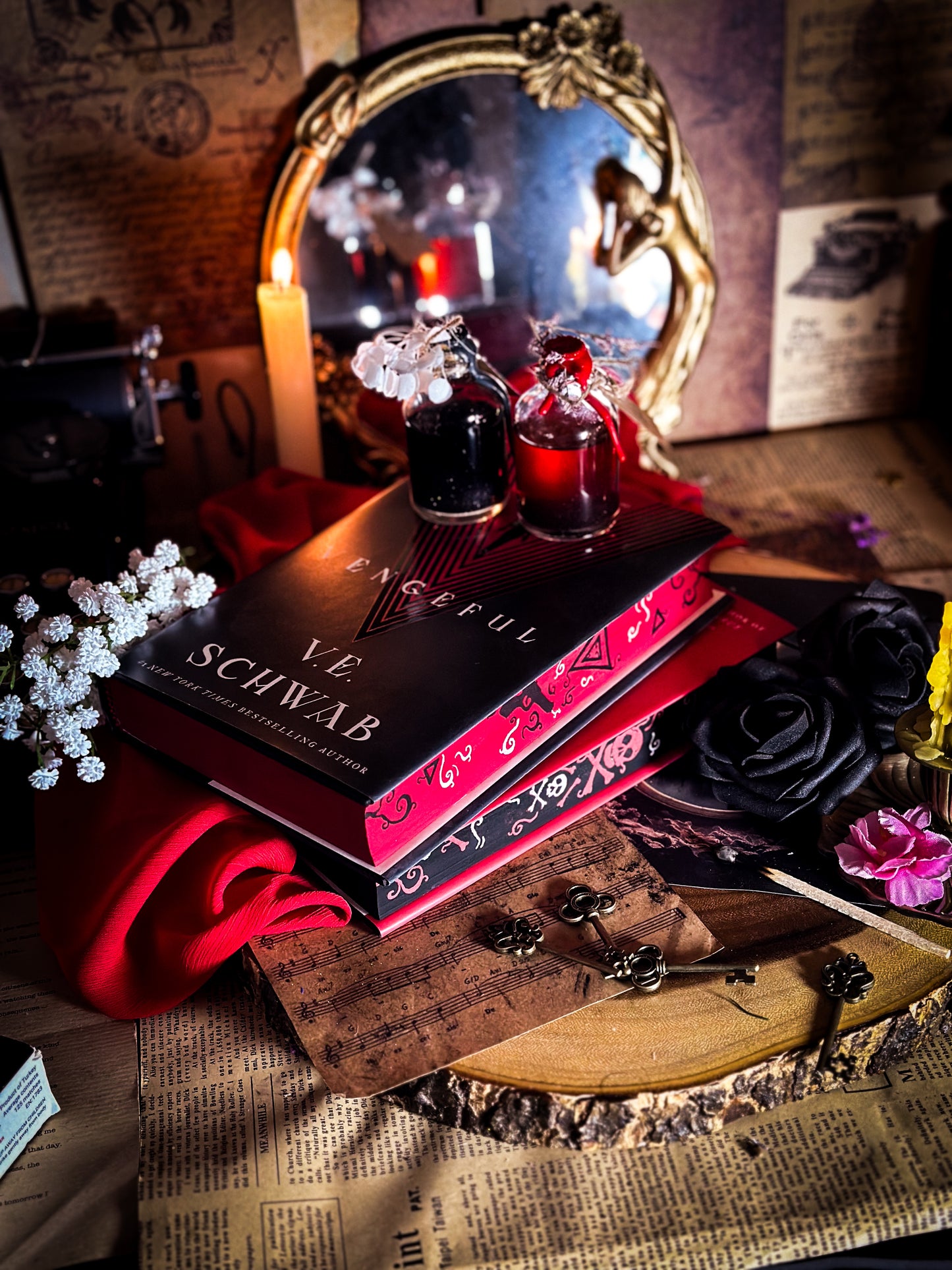 Viscous + Vengeful (Villains Series) HANDPAINTED BOOK EDGES