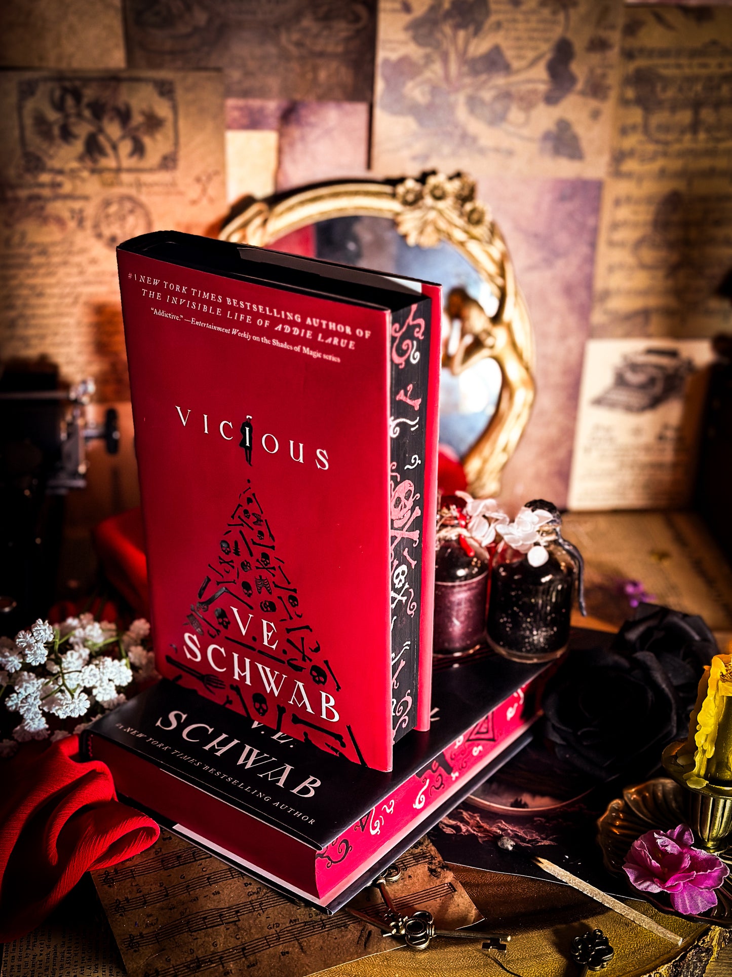 Viscous + Vengeful (Villains Series) HANDPAINTED BOOK EDGES