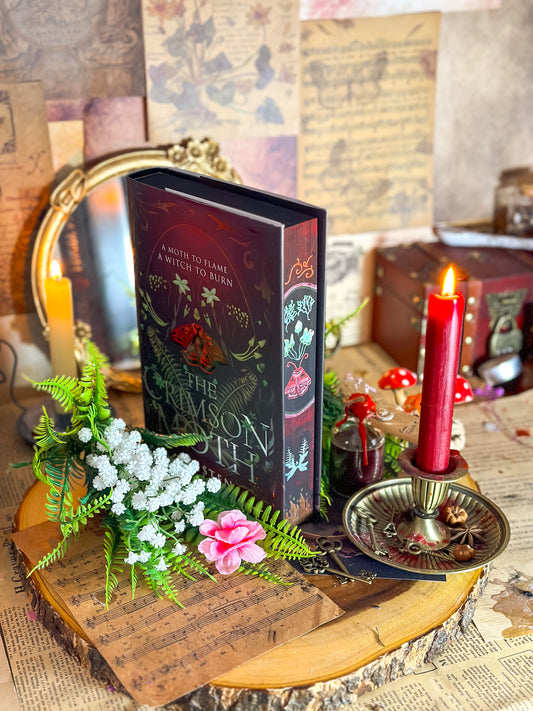 THE CRIMSON MOTH Hand-Painted Book Edges