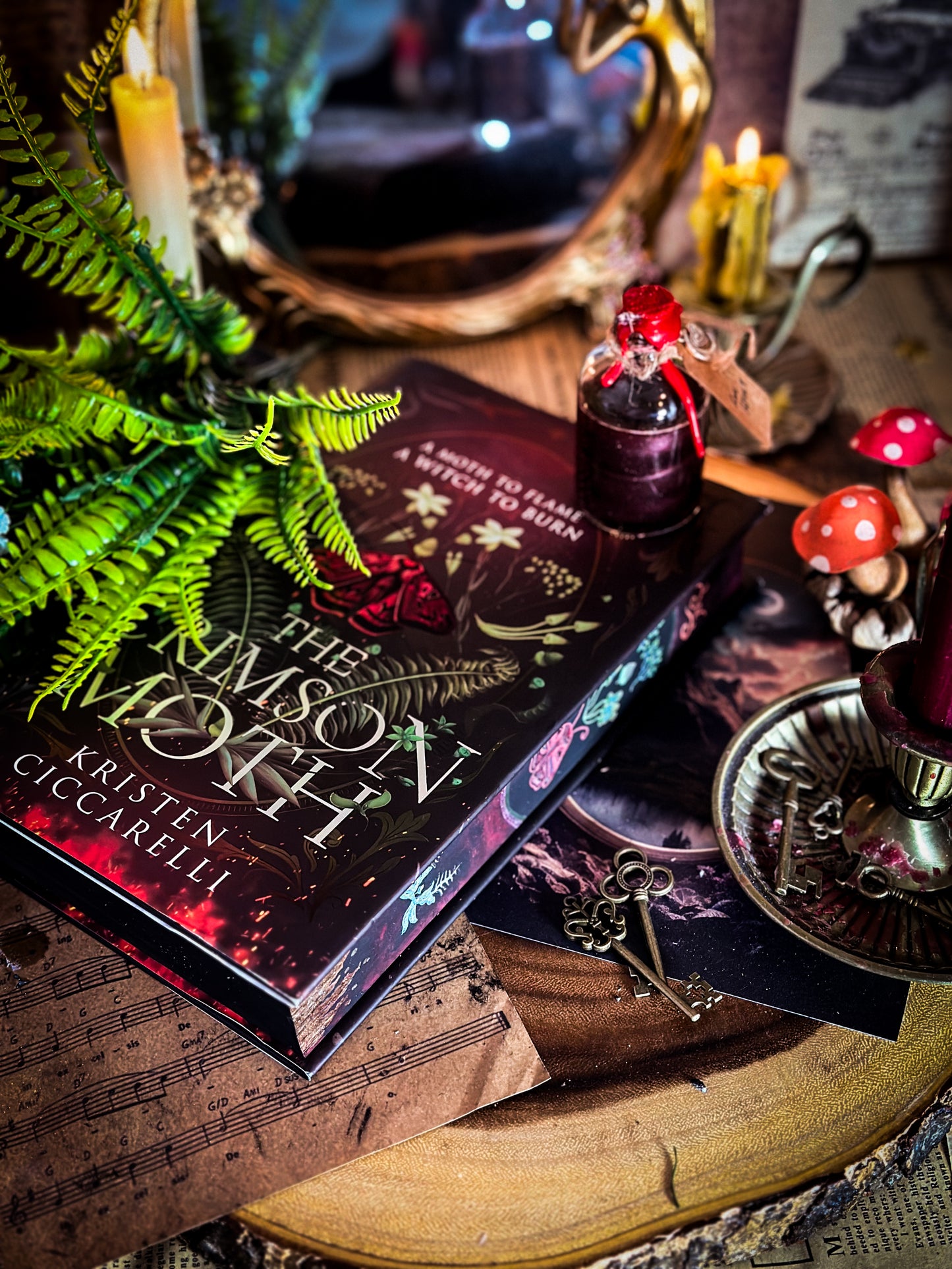 THE CRIMSON MOTH Hand-Painted Book Edges