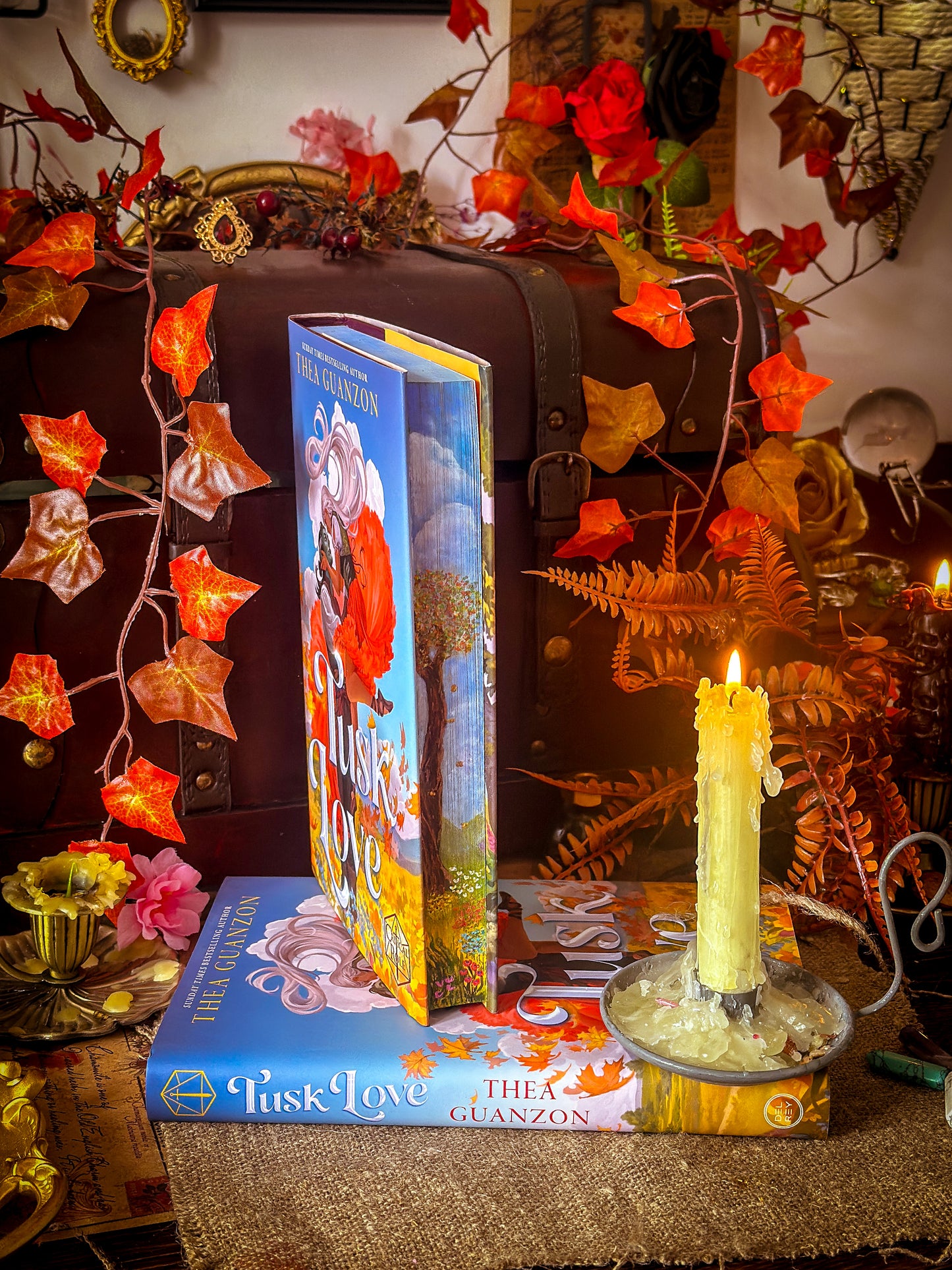 Tusk Love hand-painted book edges - book by Thea Guanzon - SPECIAL EDITION BOOK