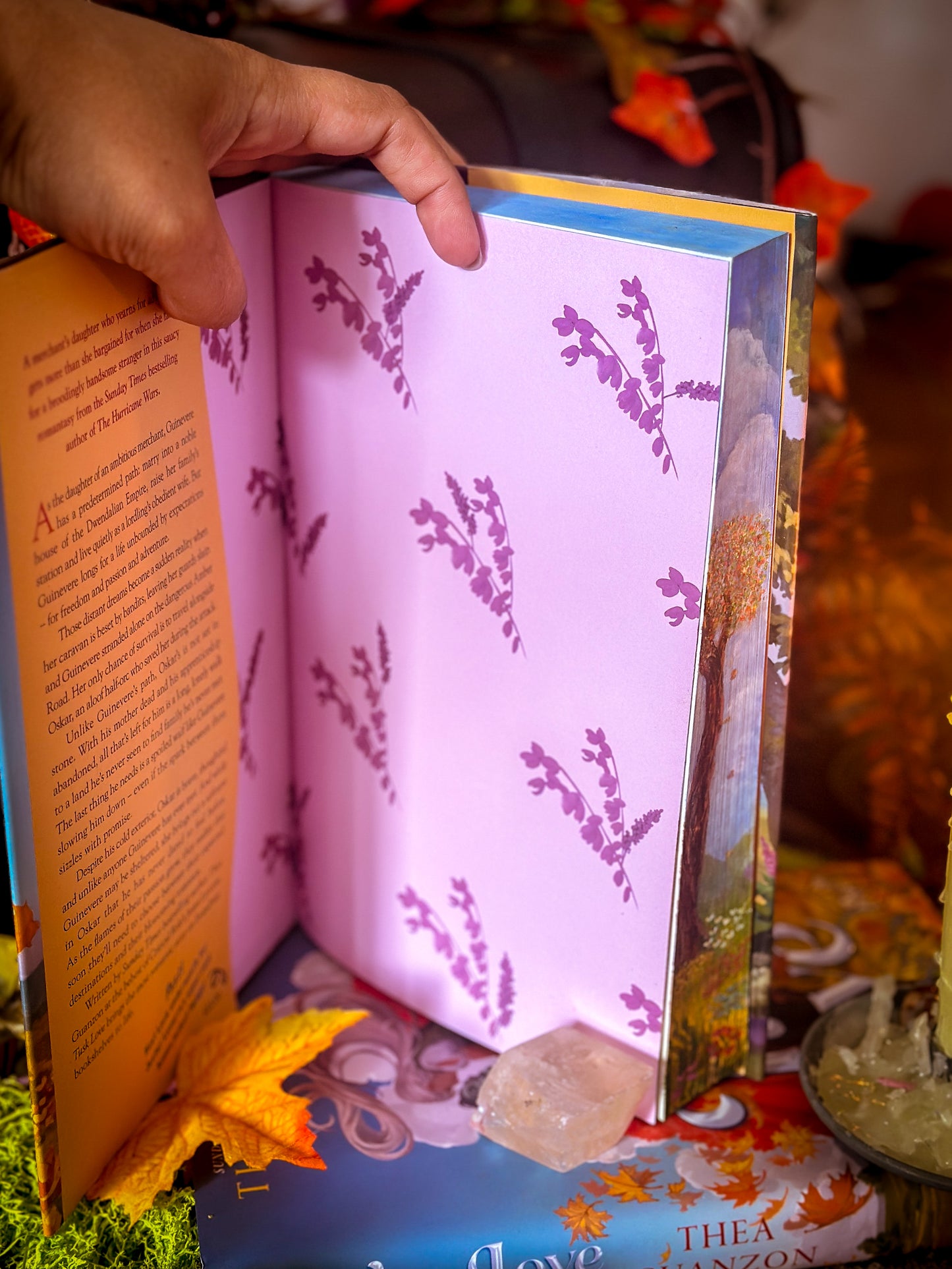 Tusk Love hand-painted book edges - book by Thea Guanzon - SPECIAL EDITION BOOK