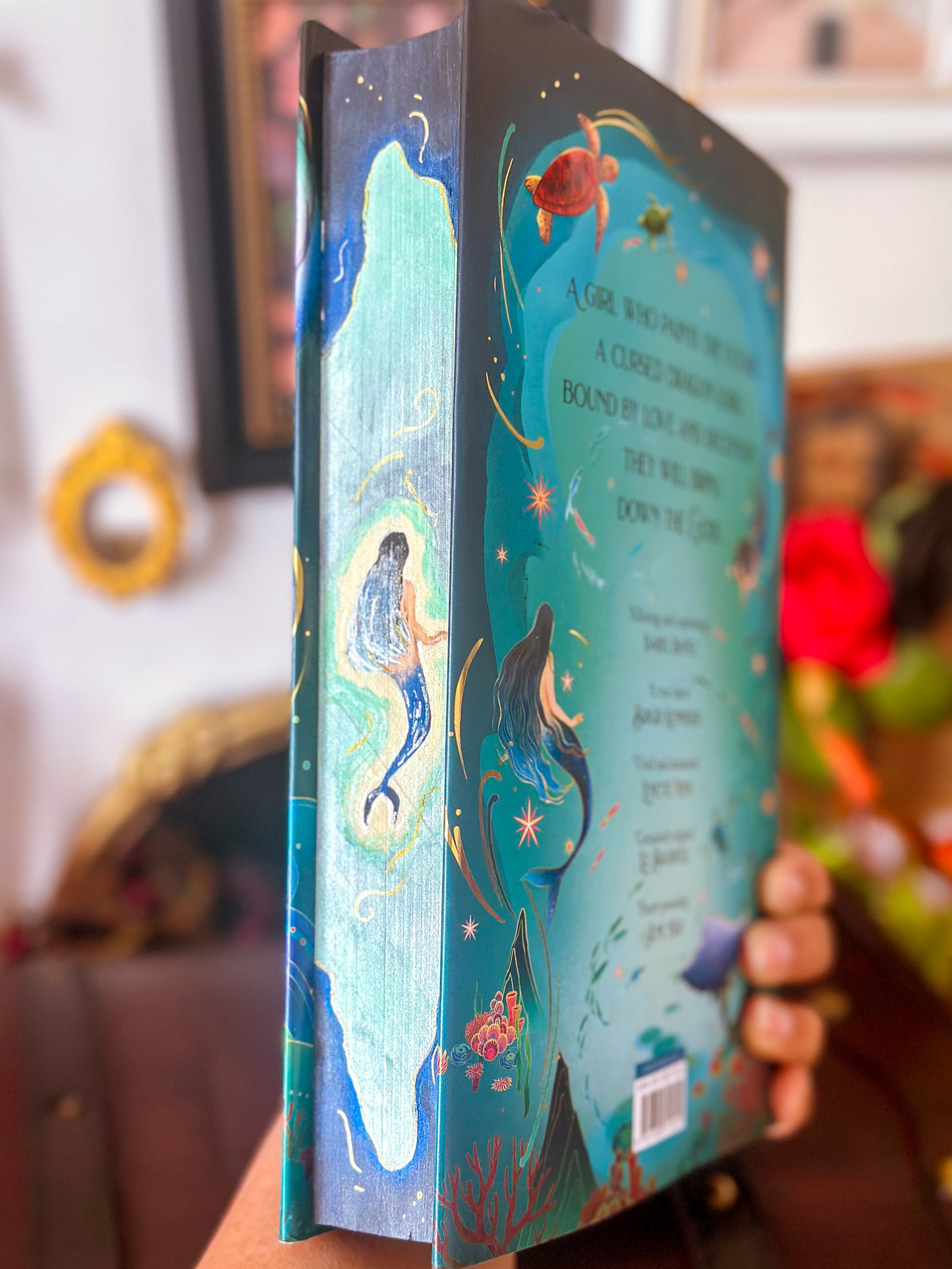 A Forgery of Fate hand-painted book edges - book by Elizabeth Lim - SPECIAL EDITION BOOK