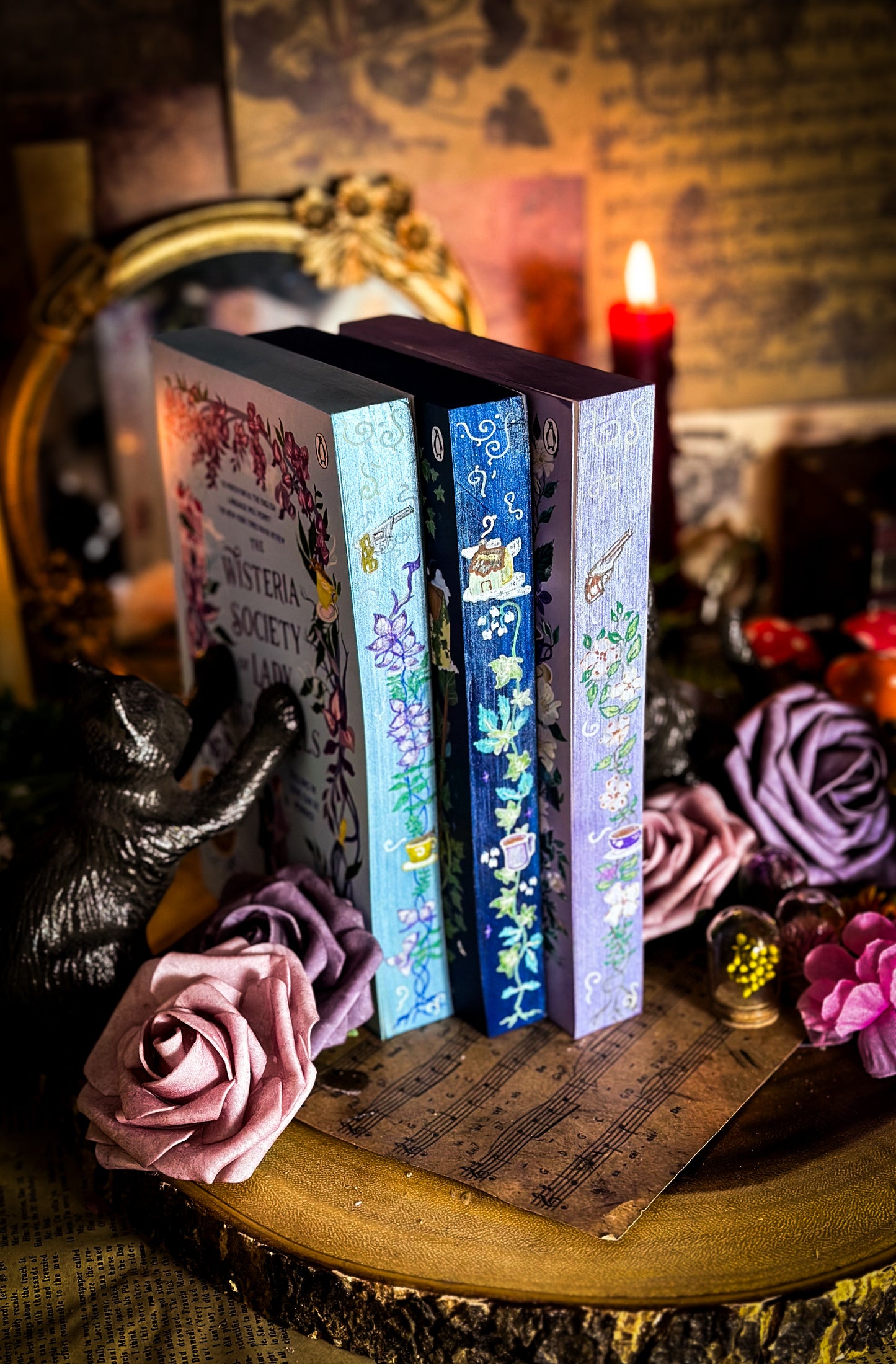 DANGEROUS DAMSELS Series Hand-Painted Edges