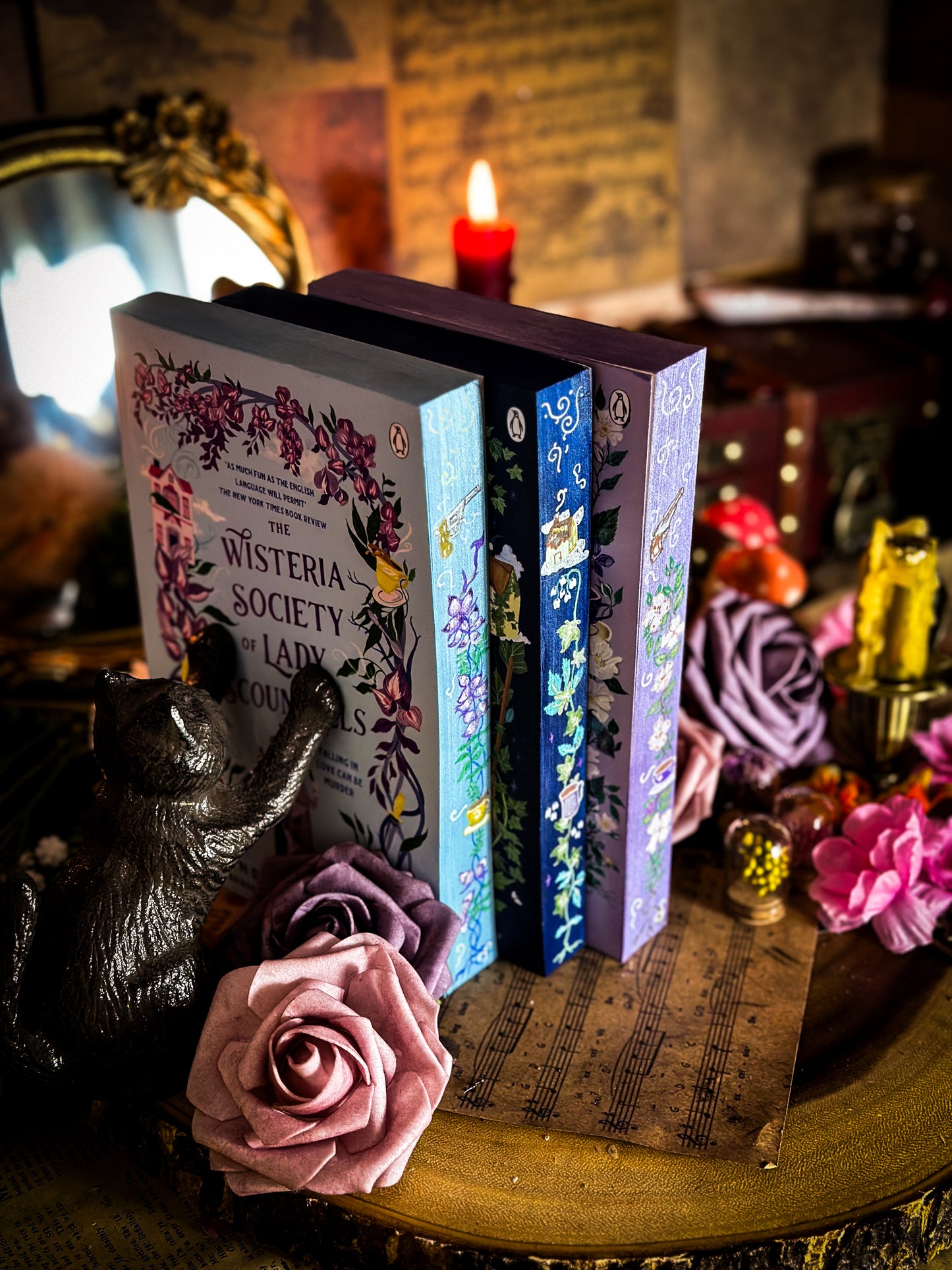DANGEROUS DAMSELS Series Hand-Painted Edges