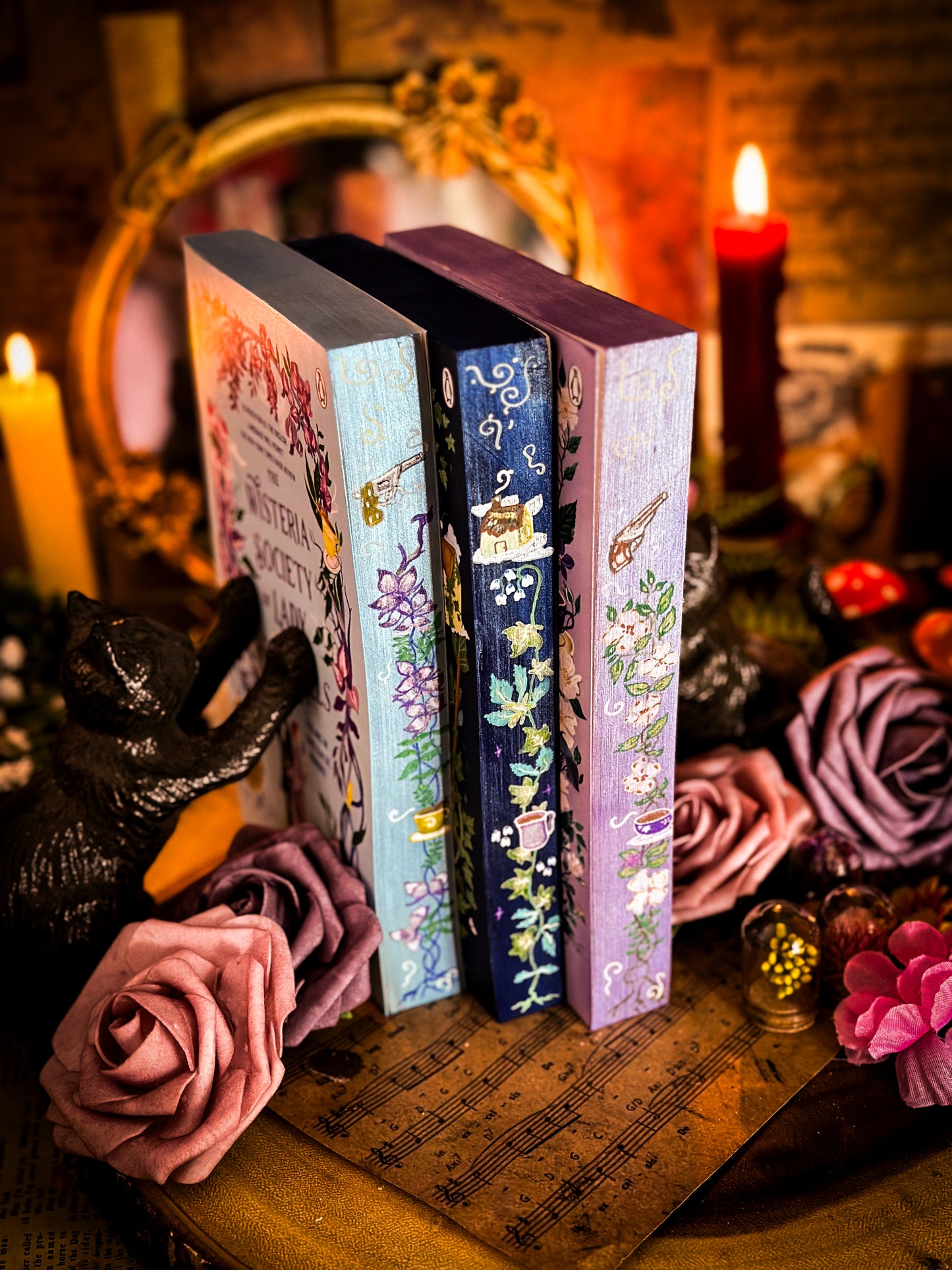 DANGEROUS DAMSELS Series Hand-Painted Edges