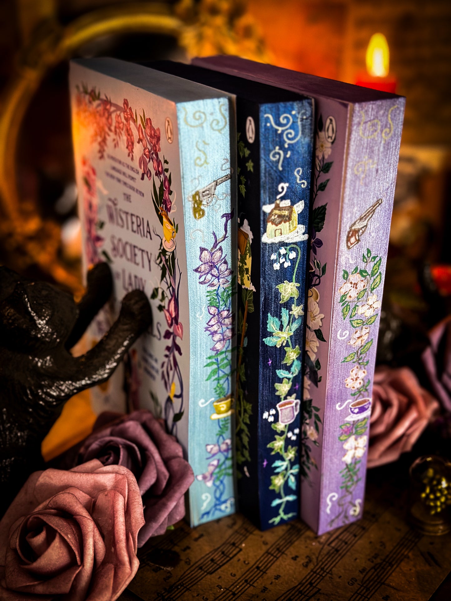 DANGEROUS DAMSELS Series Hand-Painted Edges