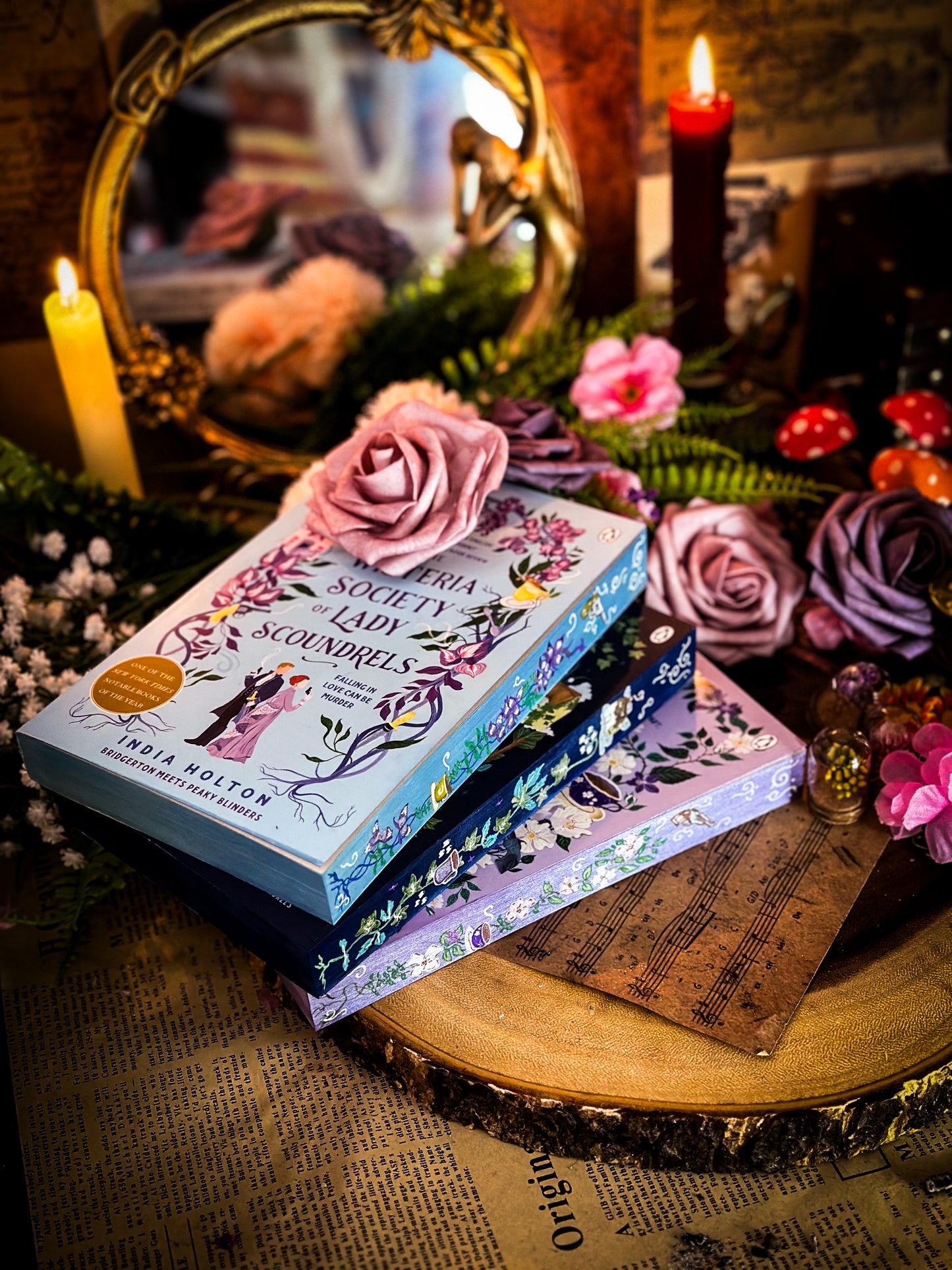 DANGEROUS DAMSELS Series Hand-Painted Edges