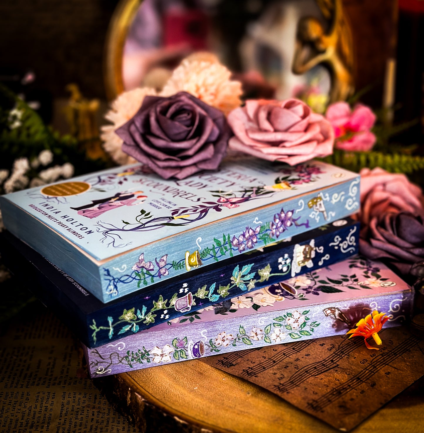 DANGEROUS DAMSELS Series Hand-Painted Edges