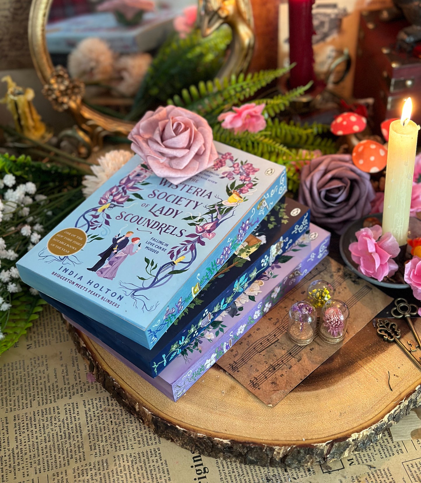 DANGEROUS DAMSELS Series Hand-Painted Edges