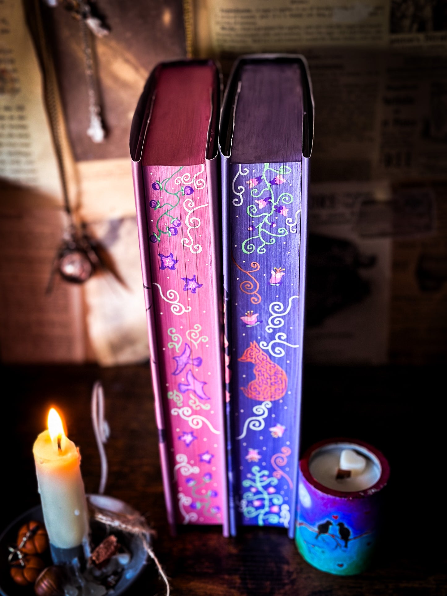BELLADONNA & FOXGLOVE Hand-painted Edges