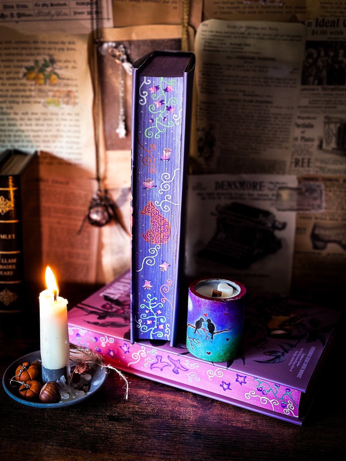 BELLADONNA & FOXGLOVE Hand-painted Edges