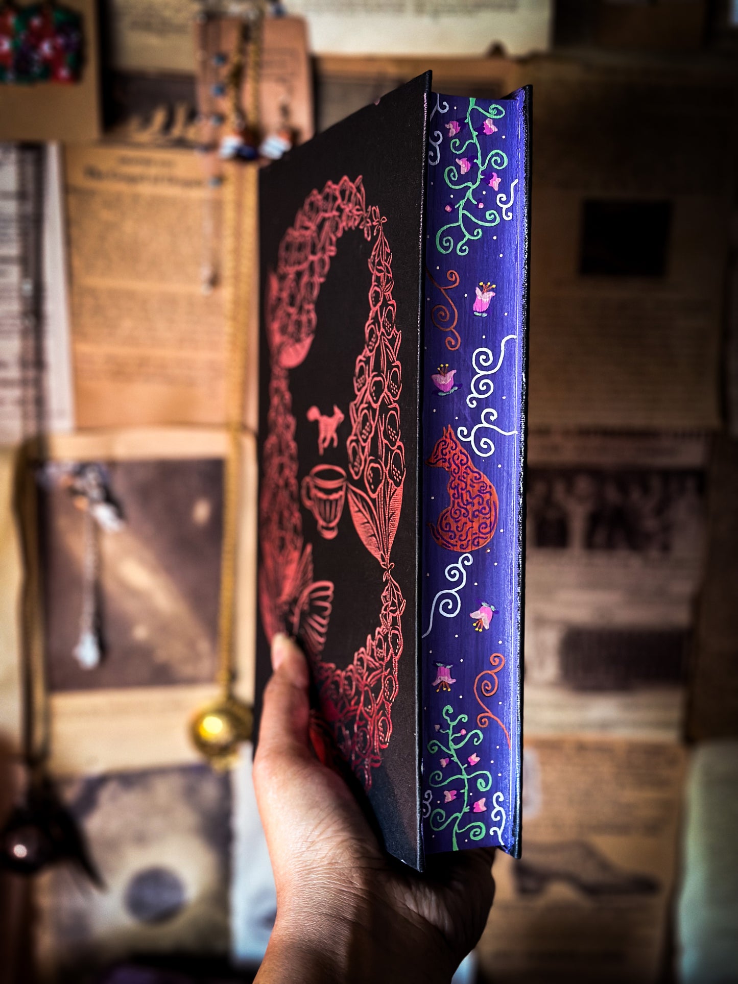 BELLADONNA & FOXGLOVE Hand-painted Edges