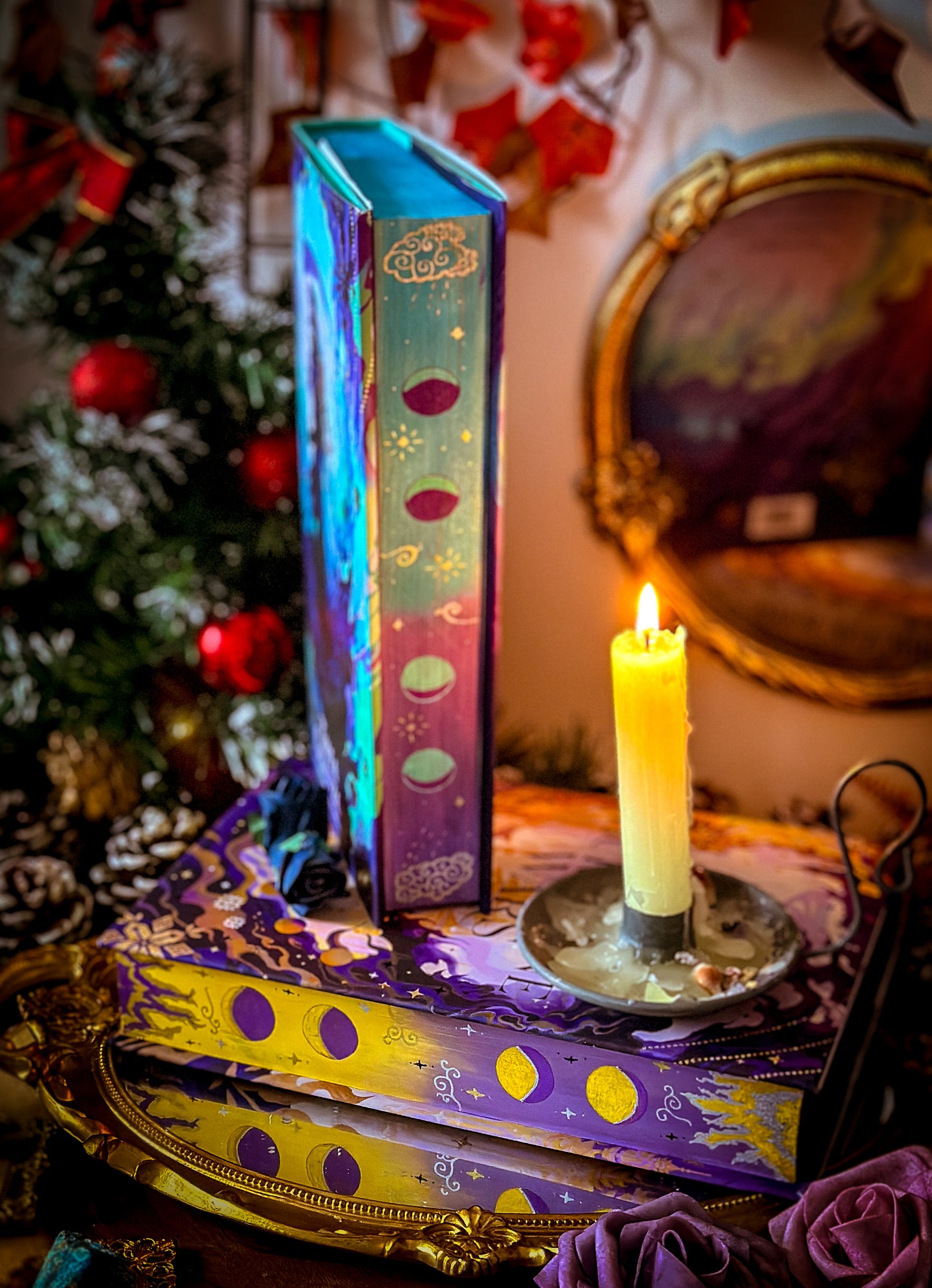 A Monsoon Rising HANDPAINTED BOOK EDGES - Thea Guanzon - Fore-edge Painting
