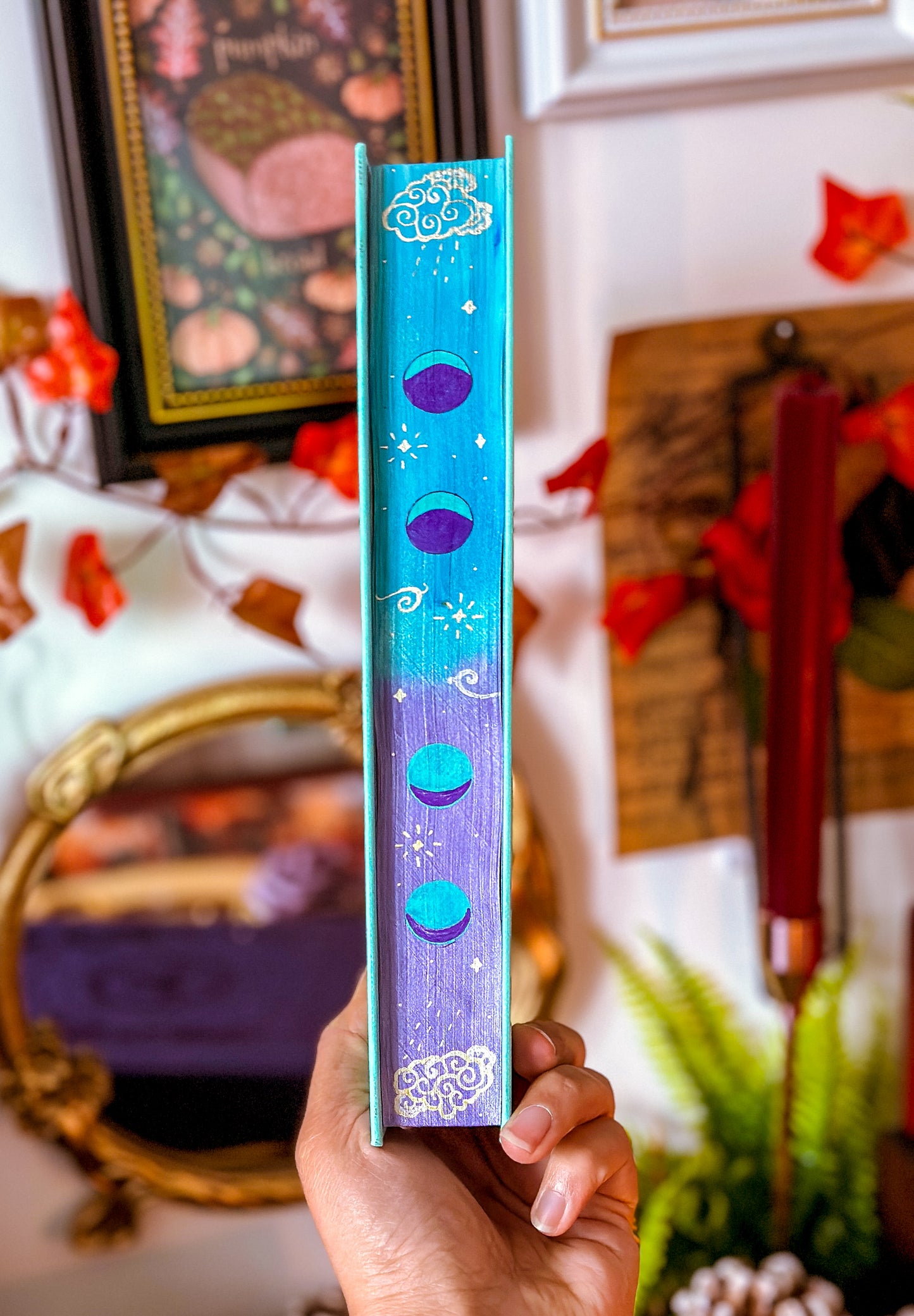 A Monsoon Rising HANDPAINTED BOOK EDGES - Thea Guanzon - Fore-edge Painting