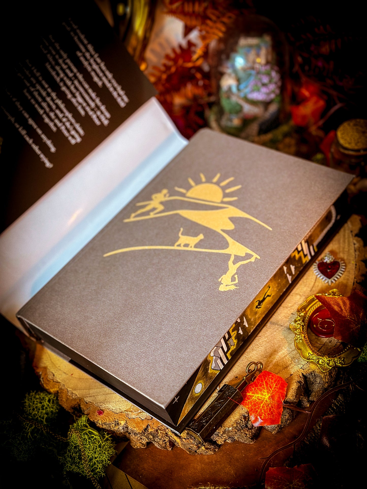 Katabasis exclusive HAND-PAINTED BOOK Edges - R.F Kuang Book - Special Edition Book