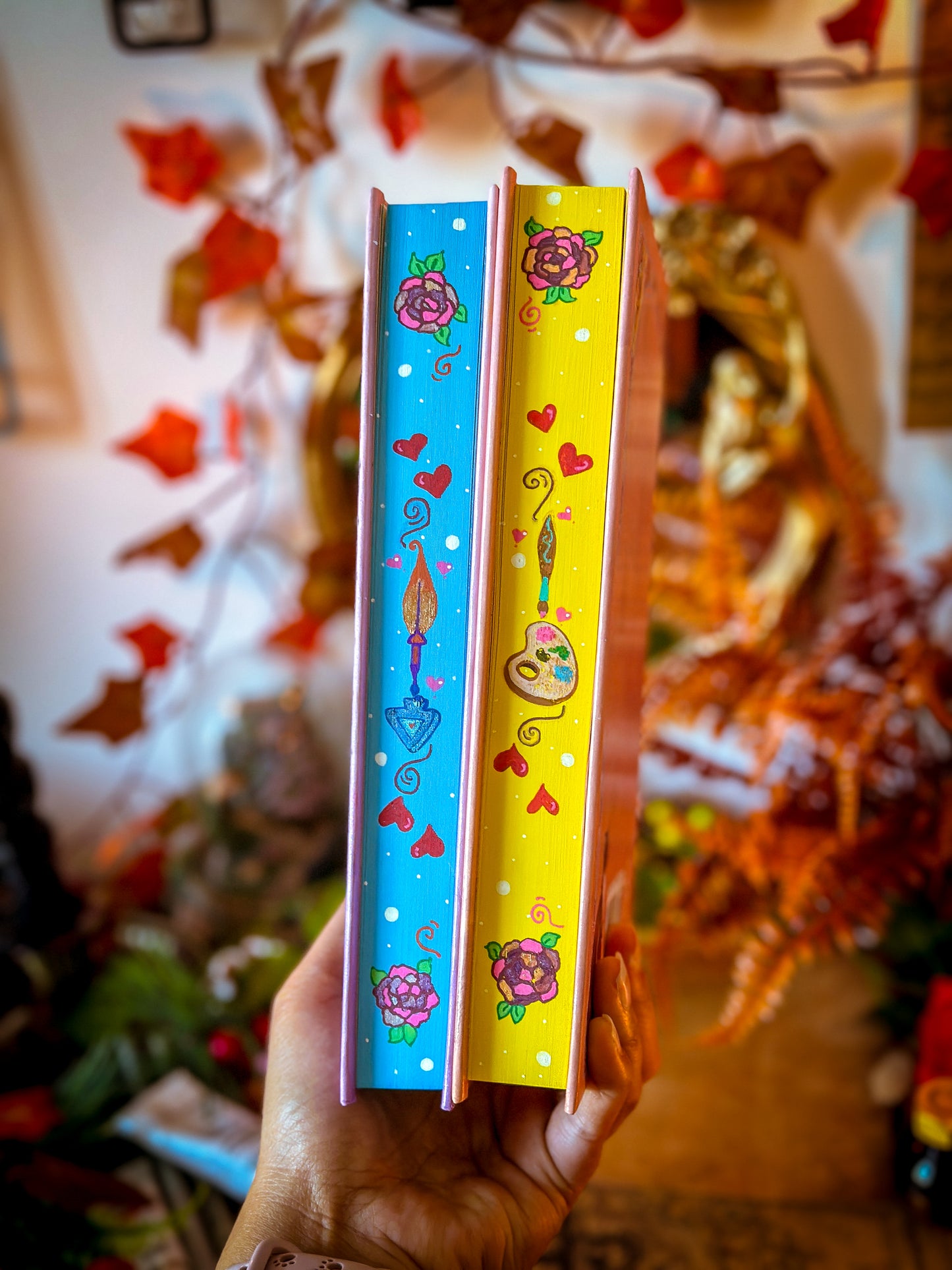 A Rivalry of Hearts & My Feral Romance HANDPAINTED BOOK EDGES - Special Edition Books