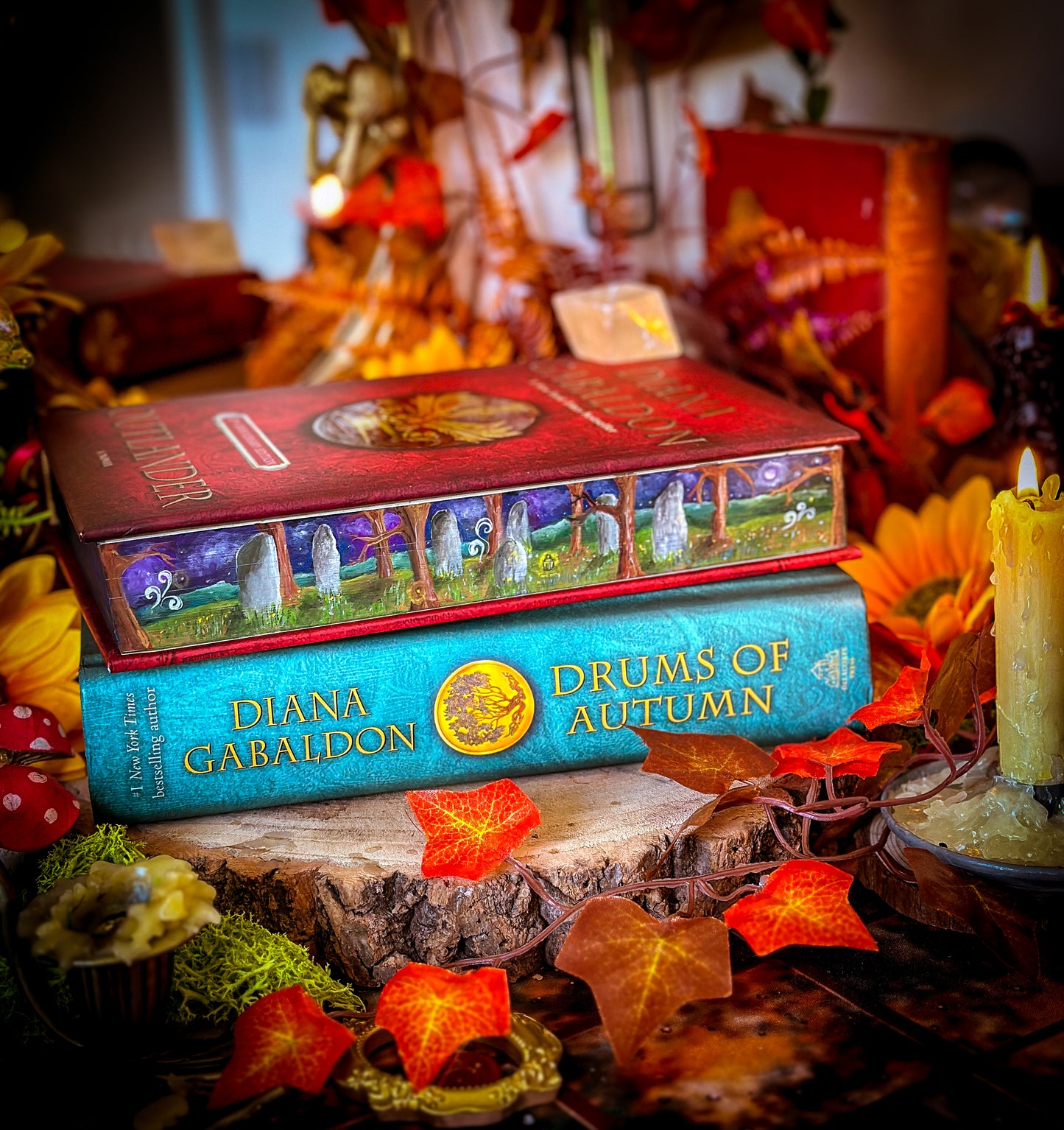 Hand-Painted Outlander Book Edges – 25th Anniversary Hardback Edition